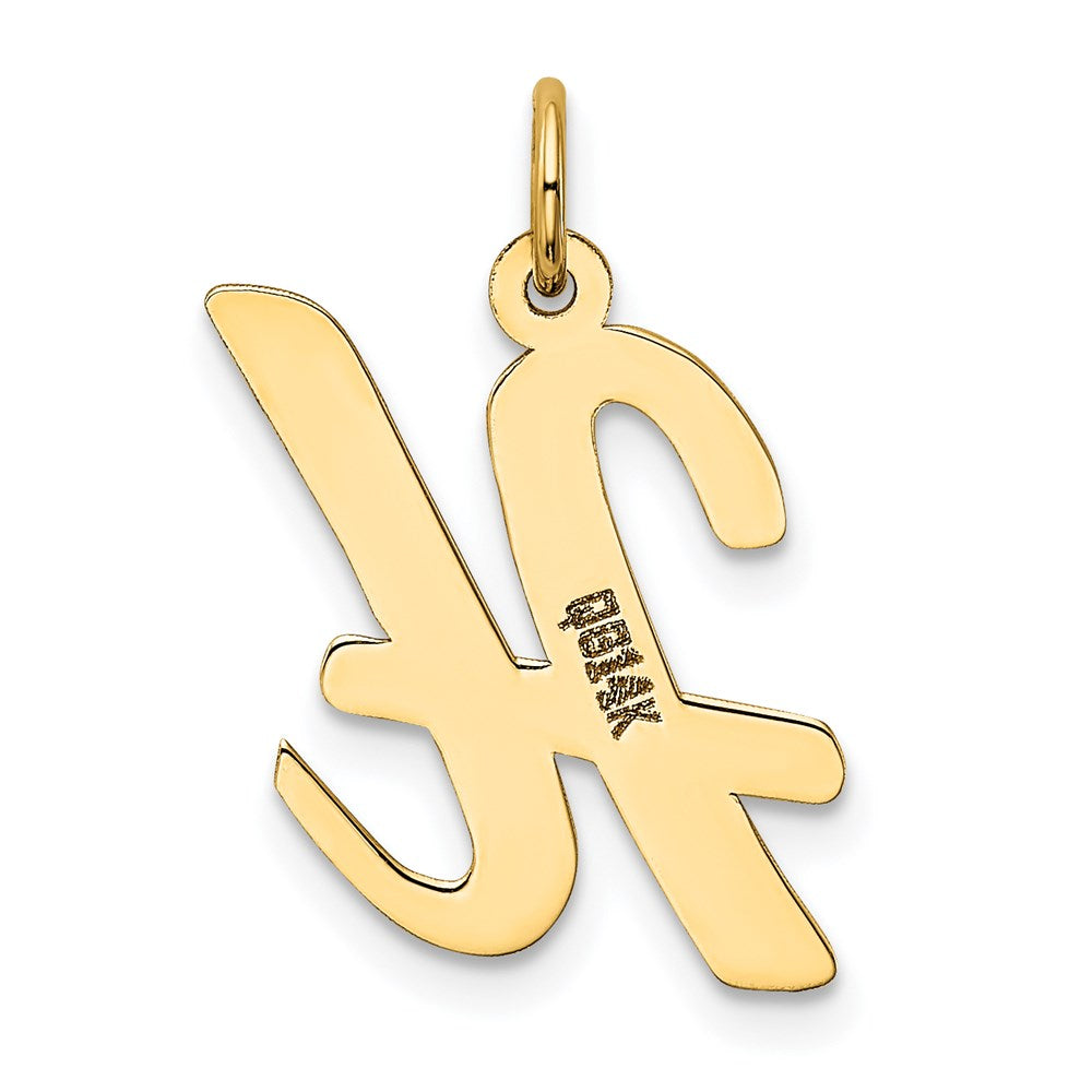 Charlie & Co Jewelry | 14k Large Script Letter H Initial Charm - Model YC662H