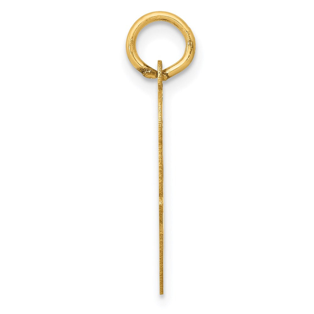 Charlie & Co Jewelry | 14k Large Script Letter O Initial Charm - Model YC662O