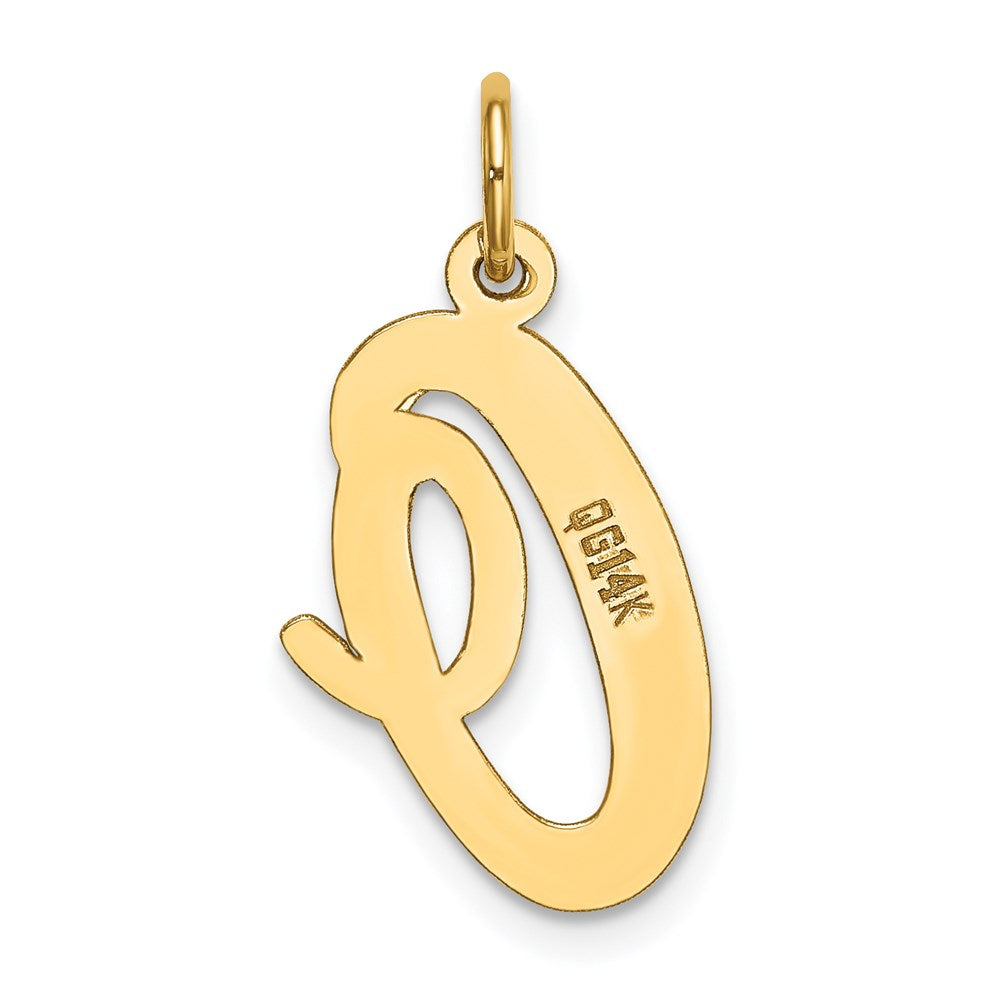 Charlie & Co Jewelry | 14k Large Script Letter O Initial Charm - Model YC662O