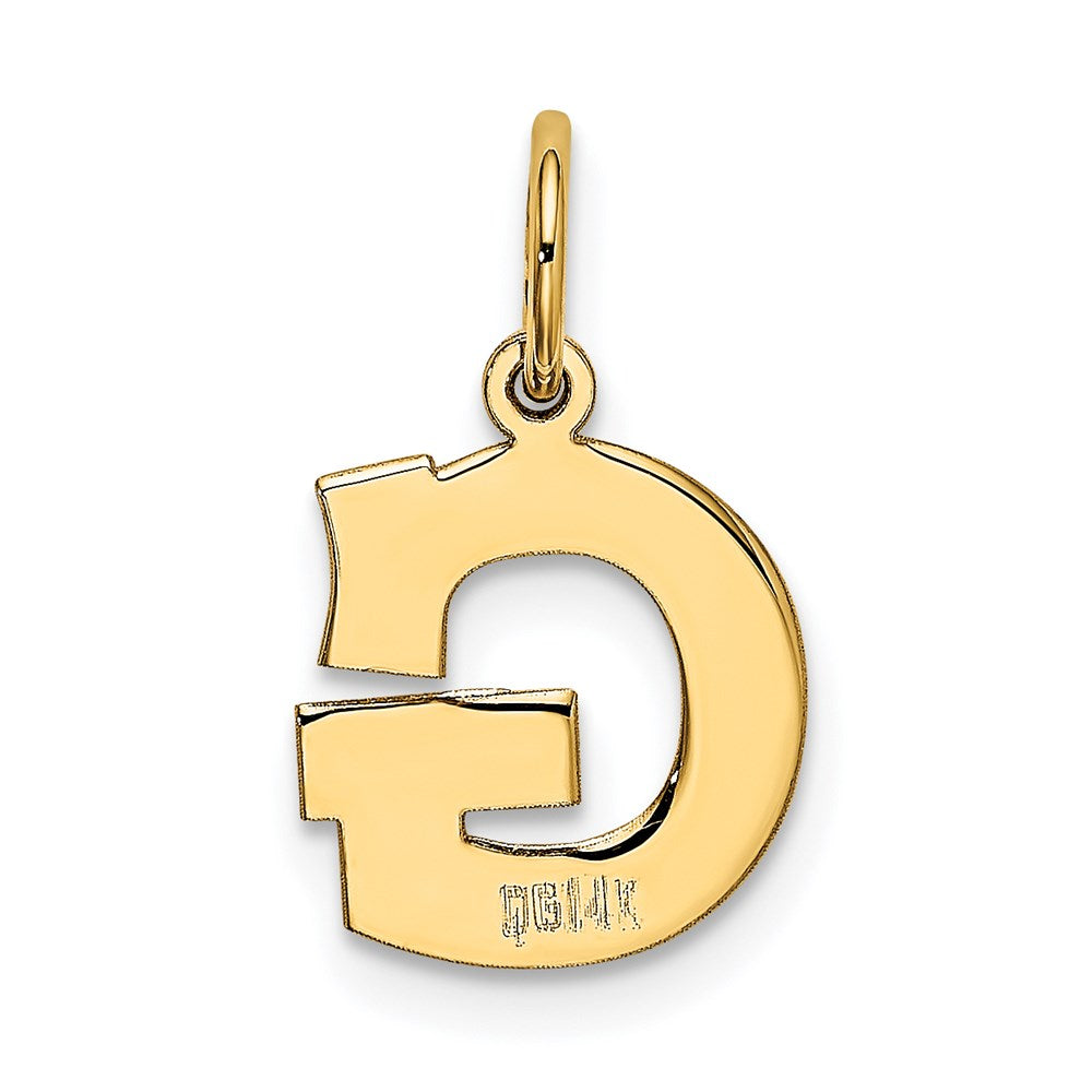 Charlie & Co Jewelry | 14k Small Block Letter G Initial Charm - Model YC664G