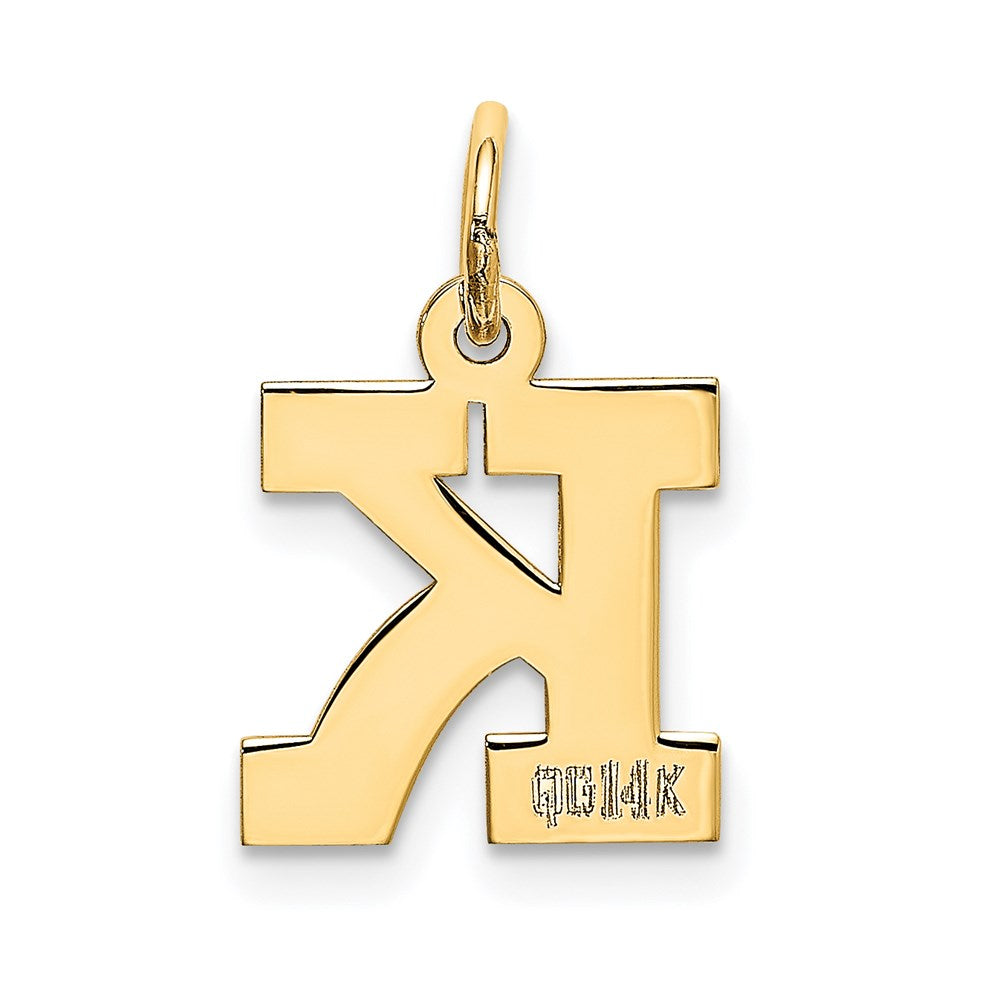 Charlie & Co Jewelry | 14k Small Block Letter K Initial Charm - Model YC664K