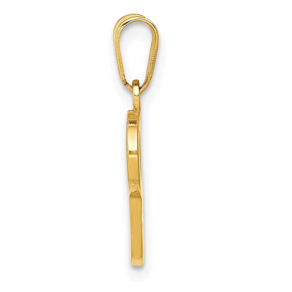 Charlie & Co Jewelry | 14ky Script Letter P Initial Pendant - Model YC993P