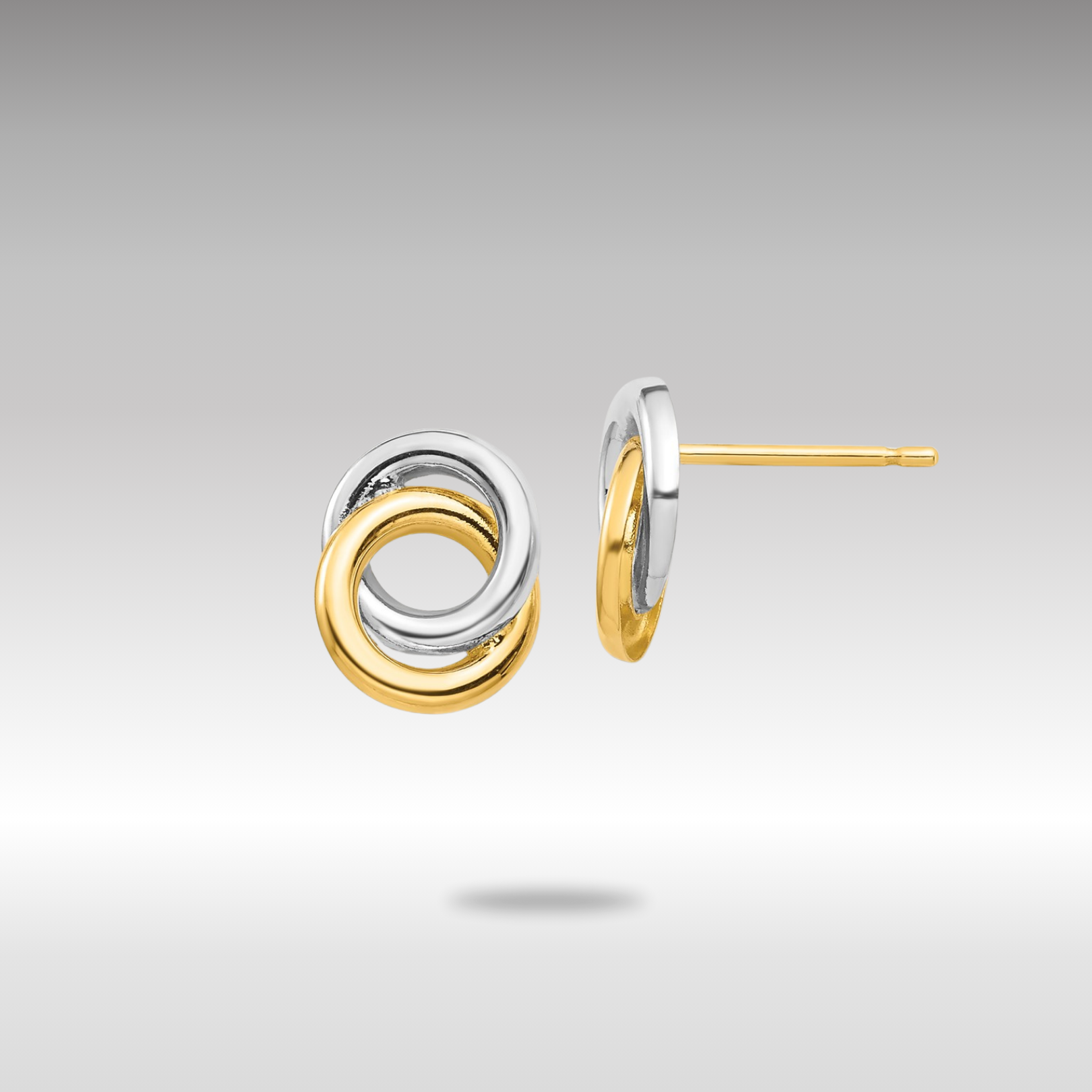 Gold Circles Post Earrings - Model YE1881 - Charlie & Co. Jewelry
