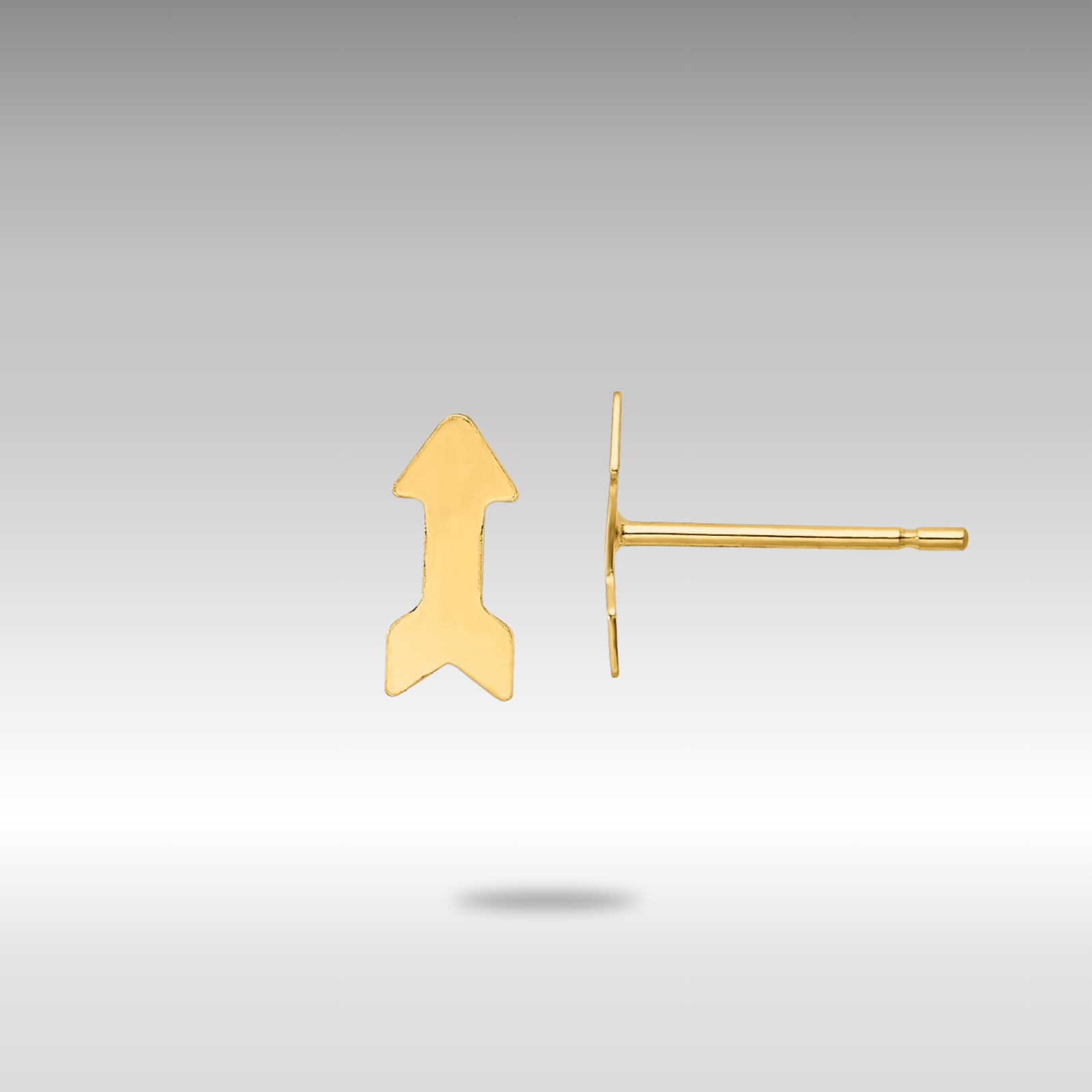 Gold Polished Arrow Post Earrings - Model YE2039 - Charlie & Co. Jewelry