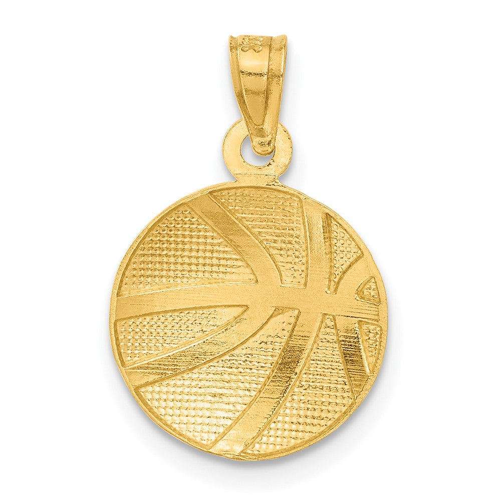 14k Basketball Pendant - Model C3774
