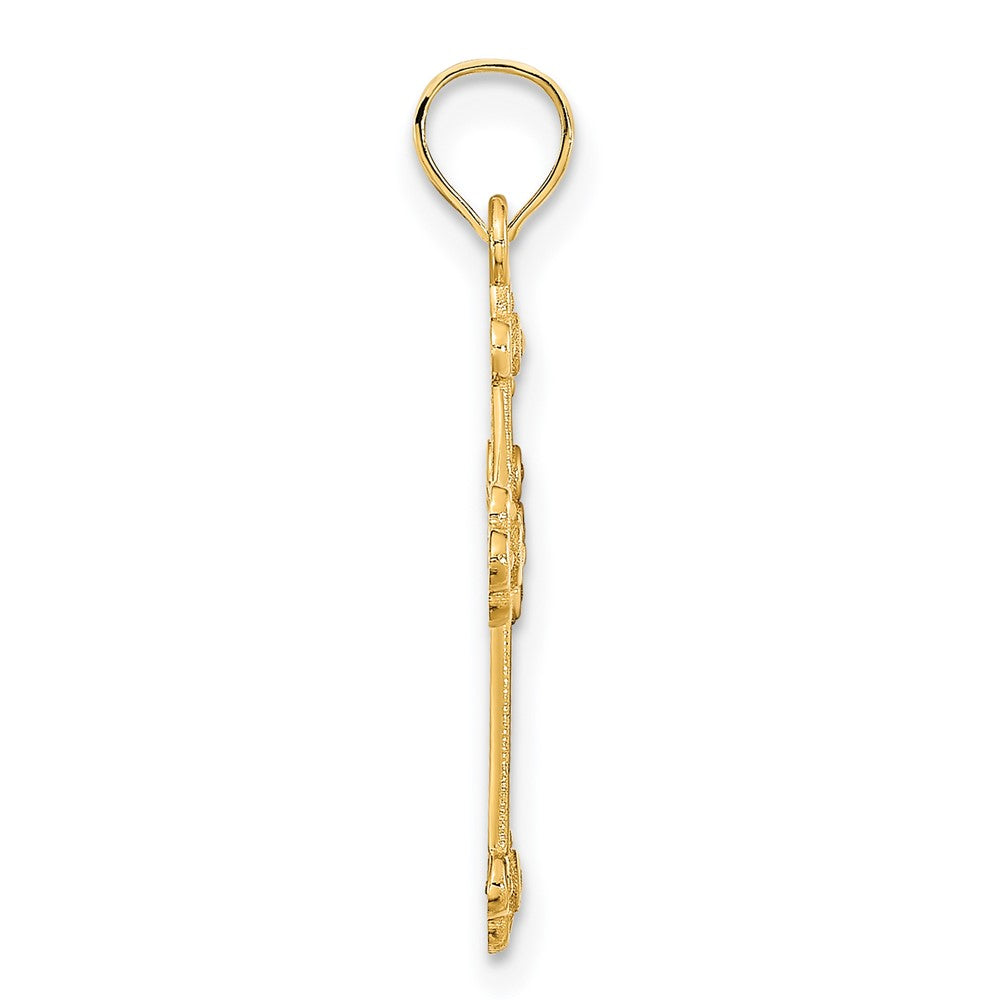 14k Fancy Cross Pendant - Model D5134