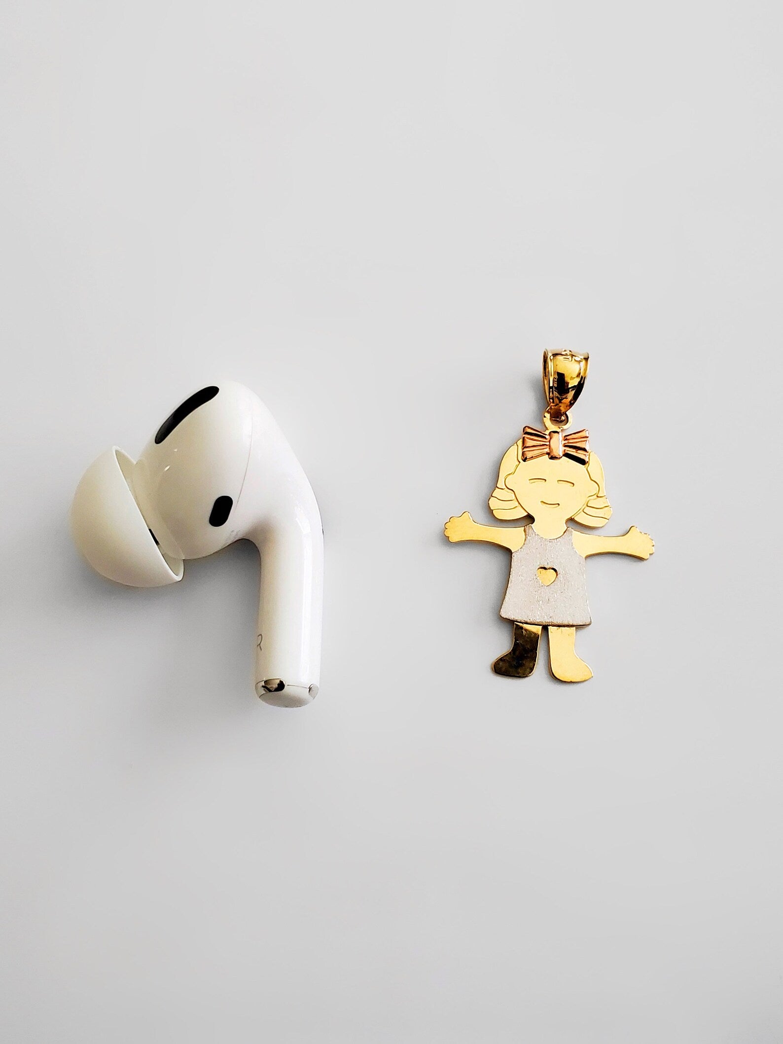 Gold Happy Girl Pendant Model-2395 - Charlie & Co. Jewelry