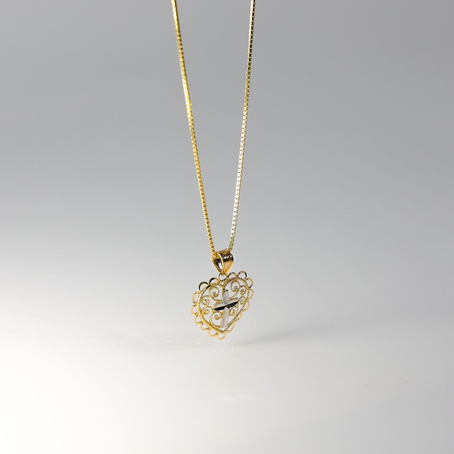 Pure At Heart Gold Cross & Jesus Pendant - Charlie & Co. Jewelry