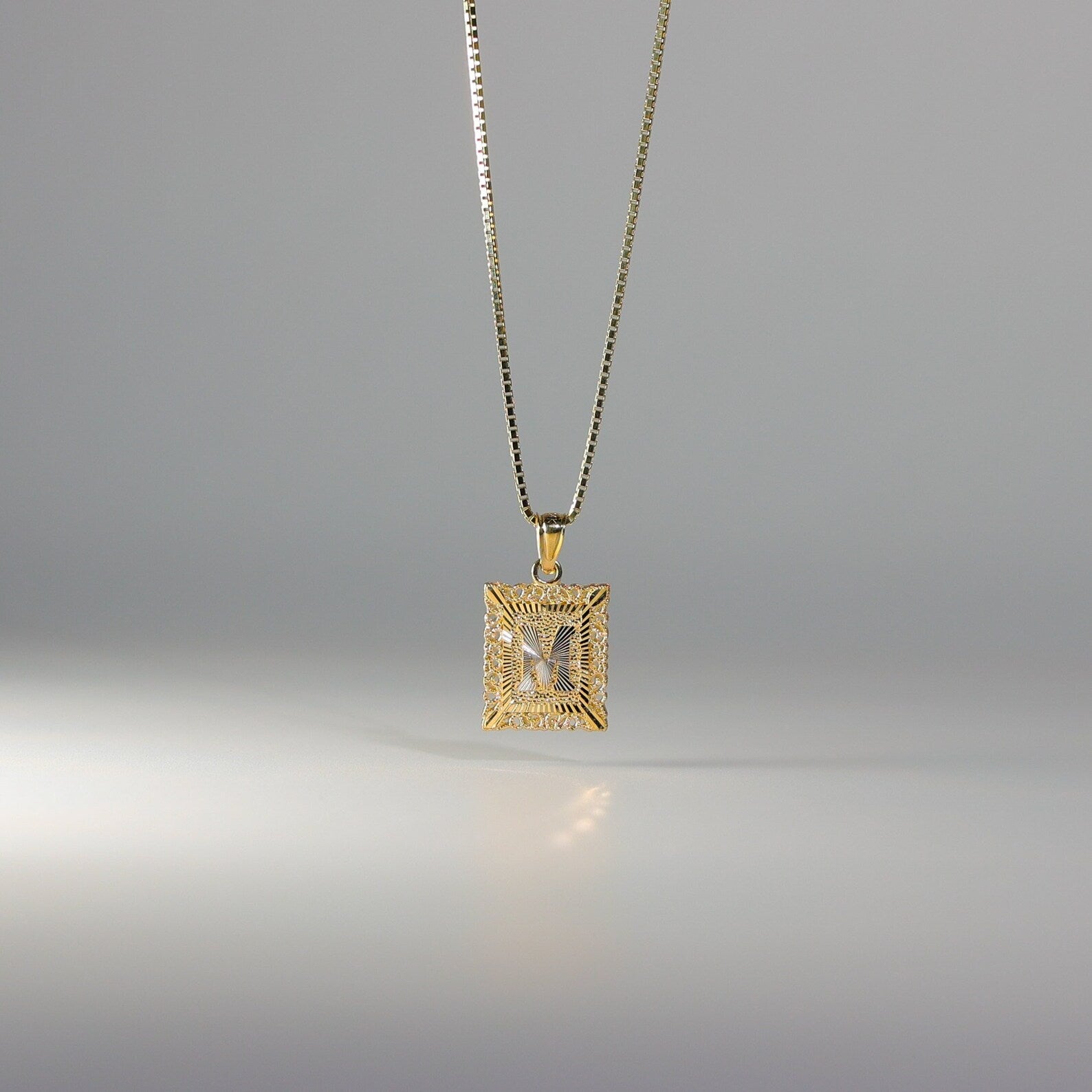 Gold Letter M Pendants | A-Z Gold Pendants - Charlie & Co. Jewelry