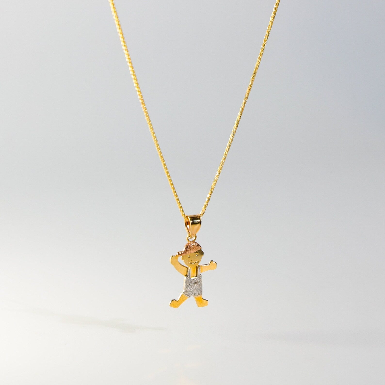 Gold Happy Boy Pendant Charm Model-2008 - Charlie & Co. Jewelry