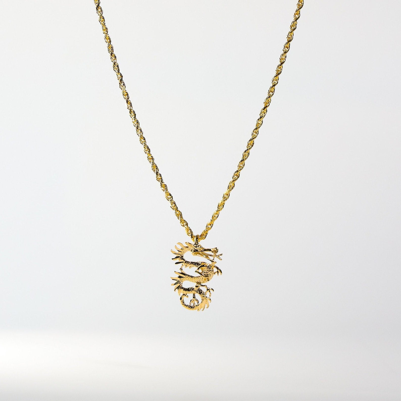 Gold Dragon Pendant Model-1686 - Charlie & Co. Jewelry