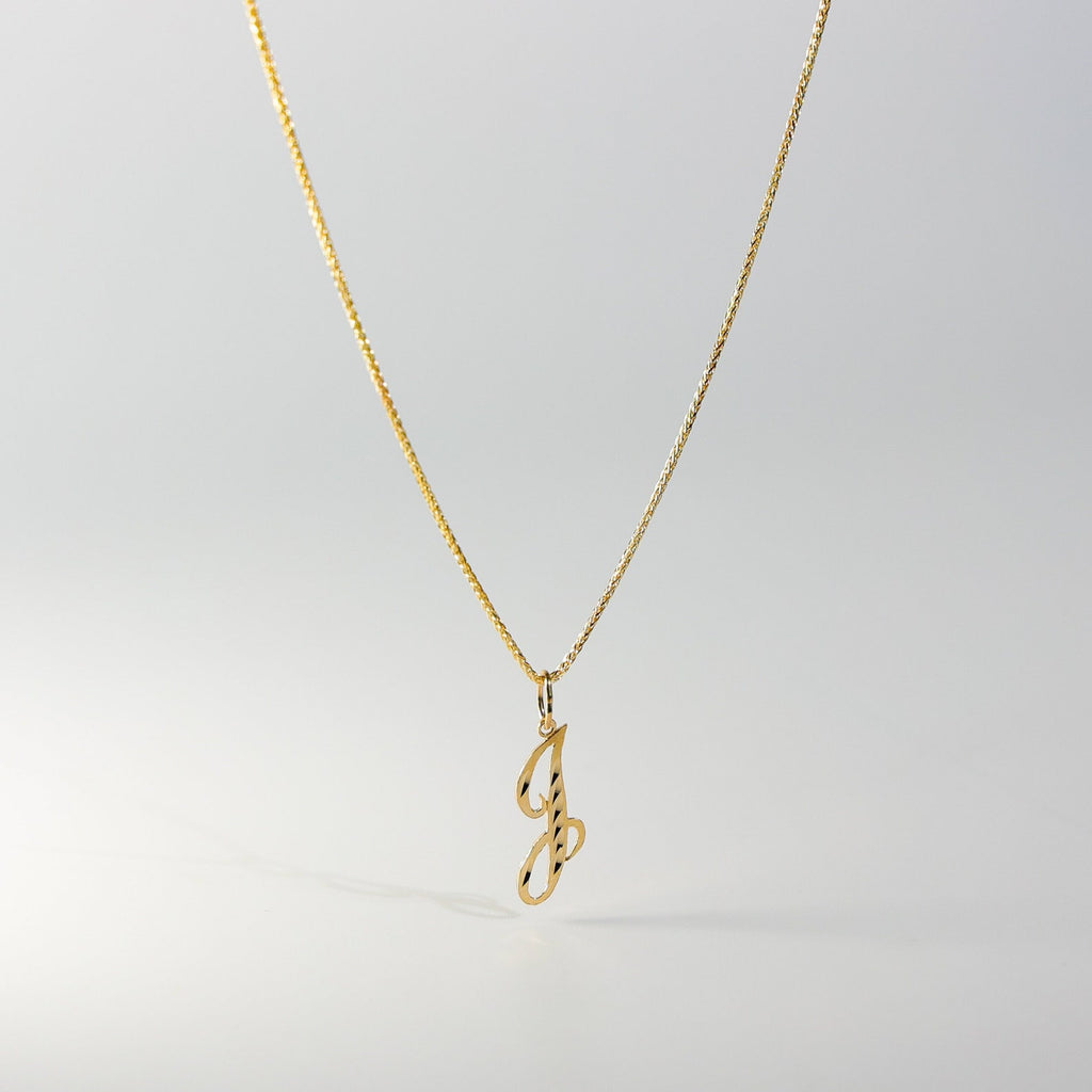 Cursive on sale j necklace