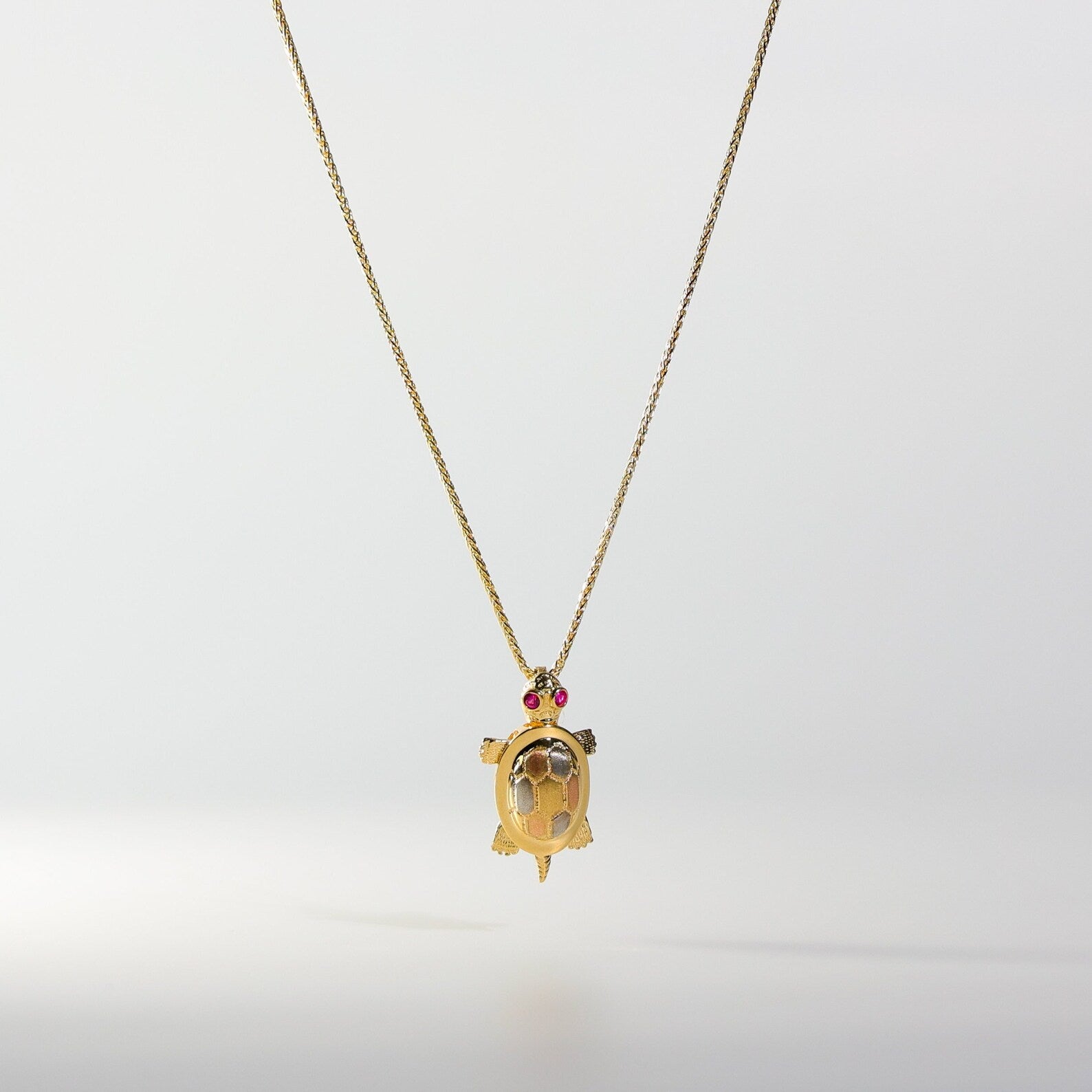Gold 3 Colors Turtle Pendant Model-1544 - Charlie & Co. Jewelry
