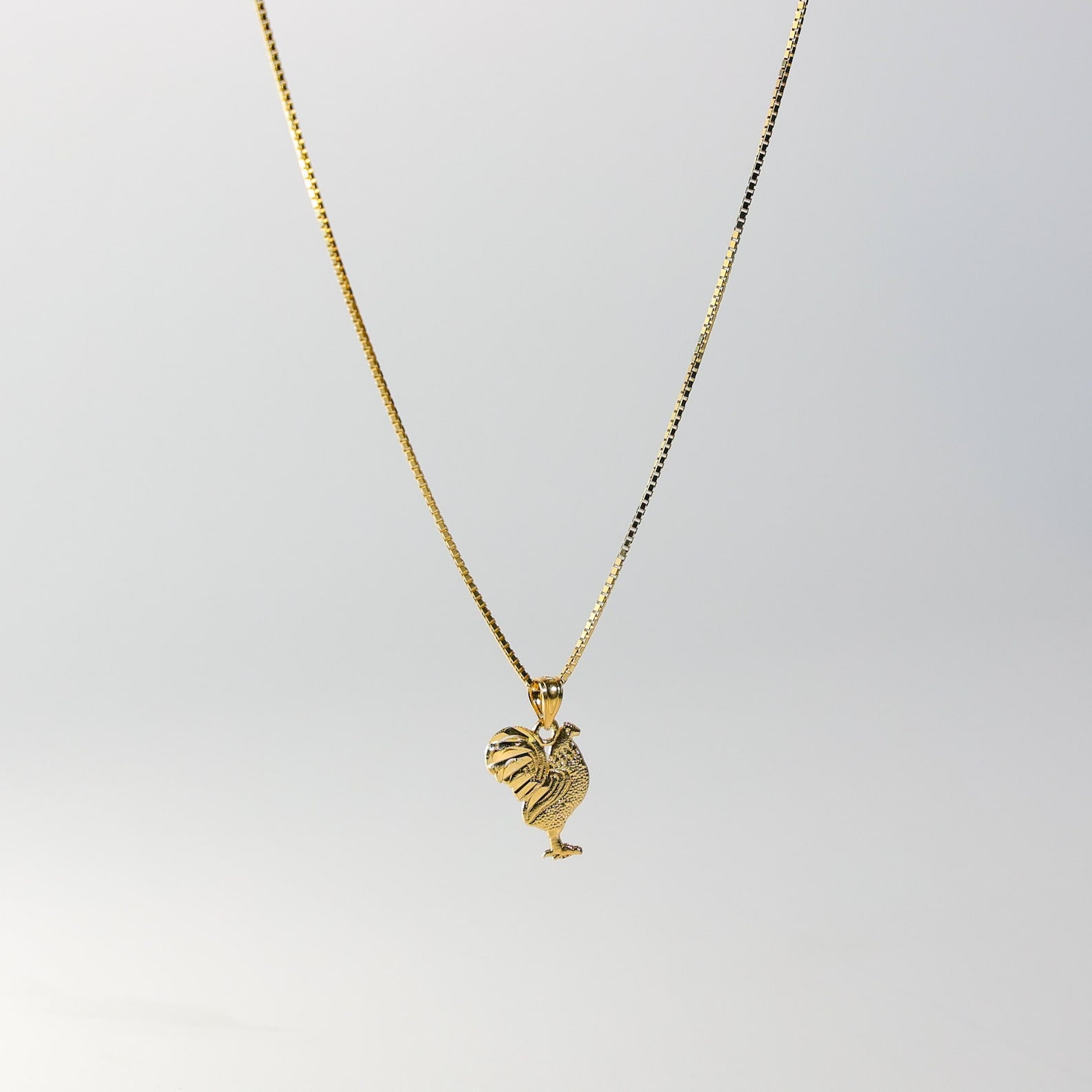 Gold Rooster Pendant Model-1613 - Charlie & Co. Jewelry