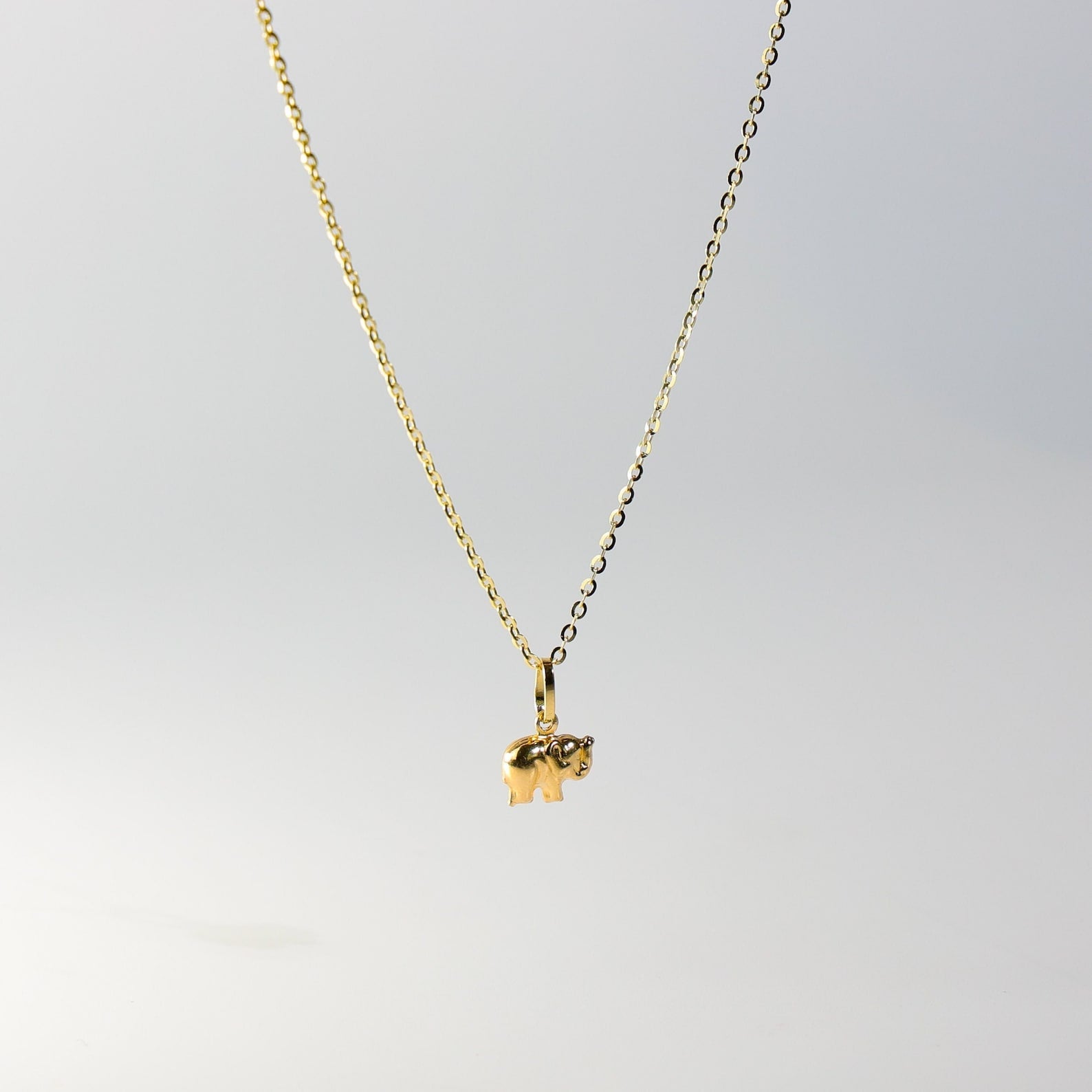 Gold Elephant Pendant Model-492 - Charlie & Co. Jewelry