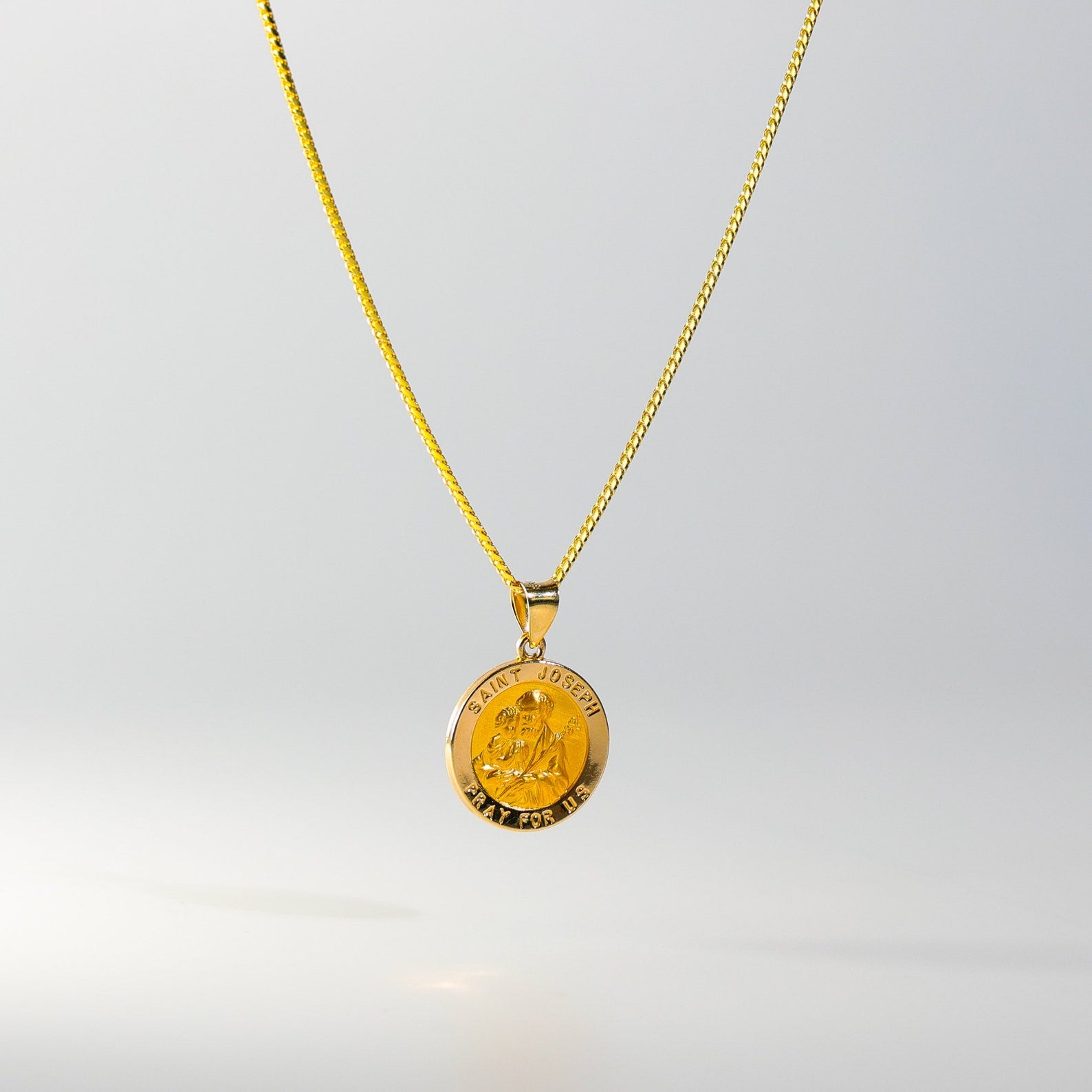 Gold Religious St. Joseph Pendant Model-1245 - Charlie & Co. Jewelry