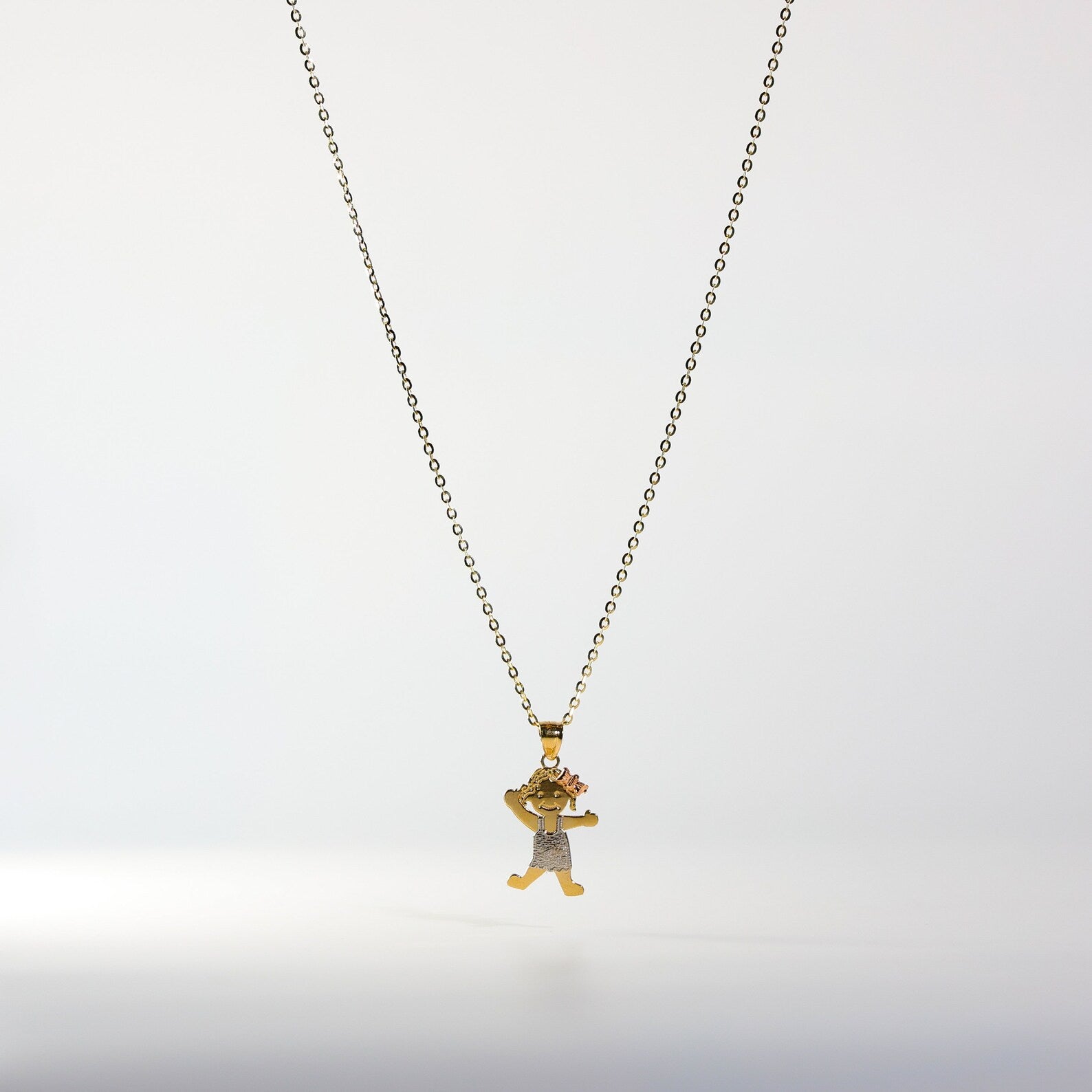 Gold Happy Girl Pendant Model-2007 - Charlie & Co. Jewelry