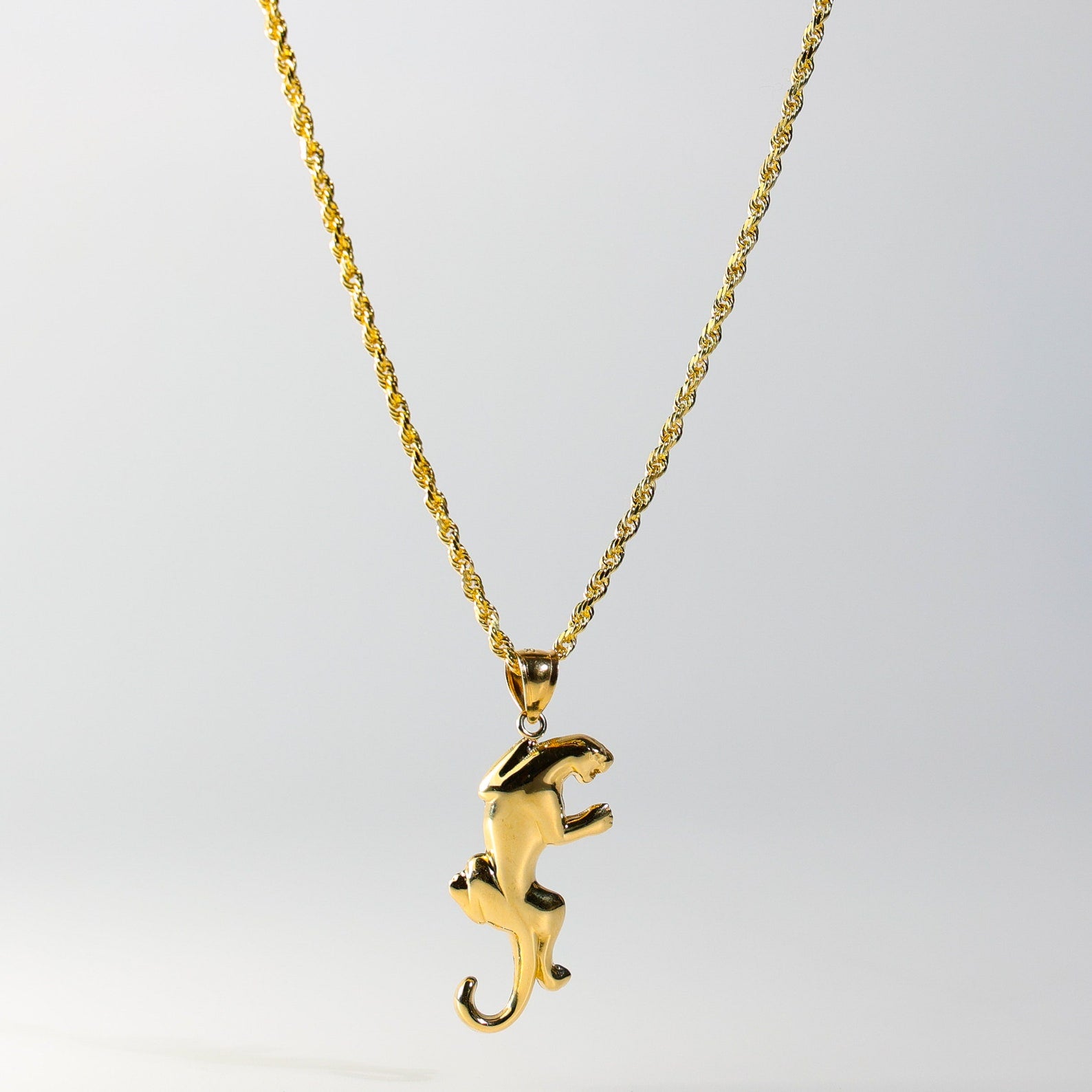 Gold Puma Pendant Model-1618 - Charlie & Co. Jewelry
