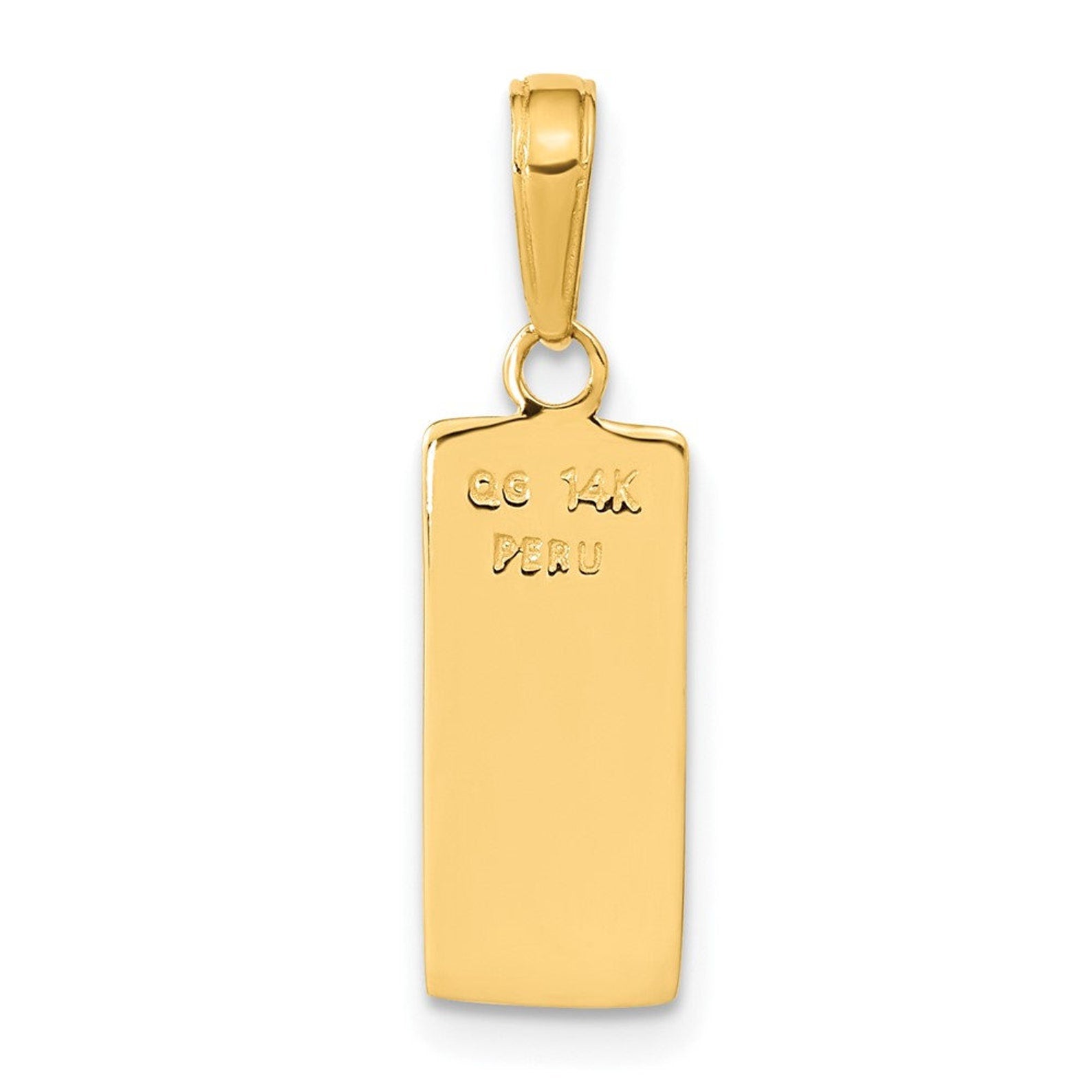 3D Gold Bar Pendant - Charlie & Co. Jewelry