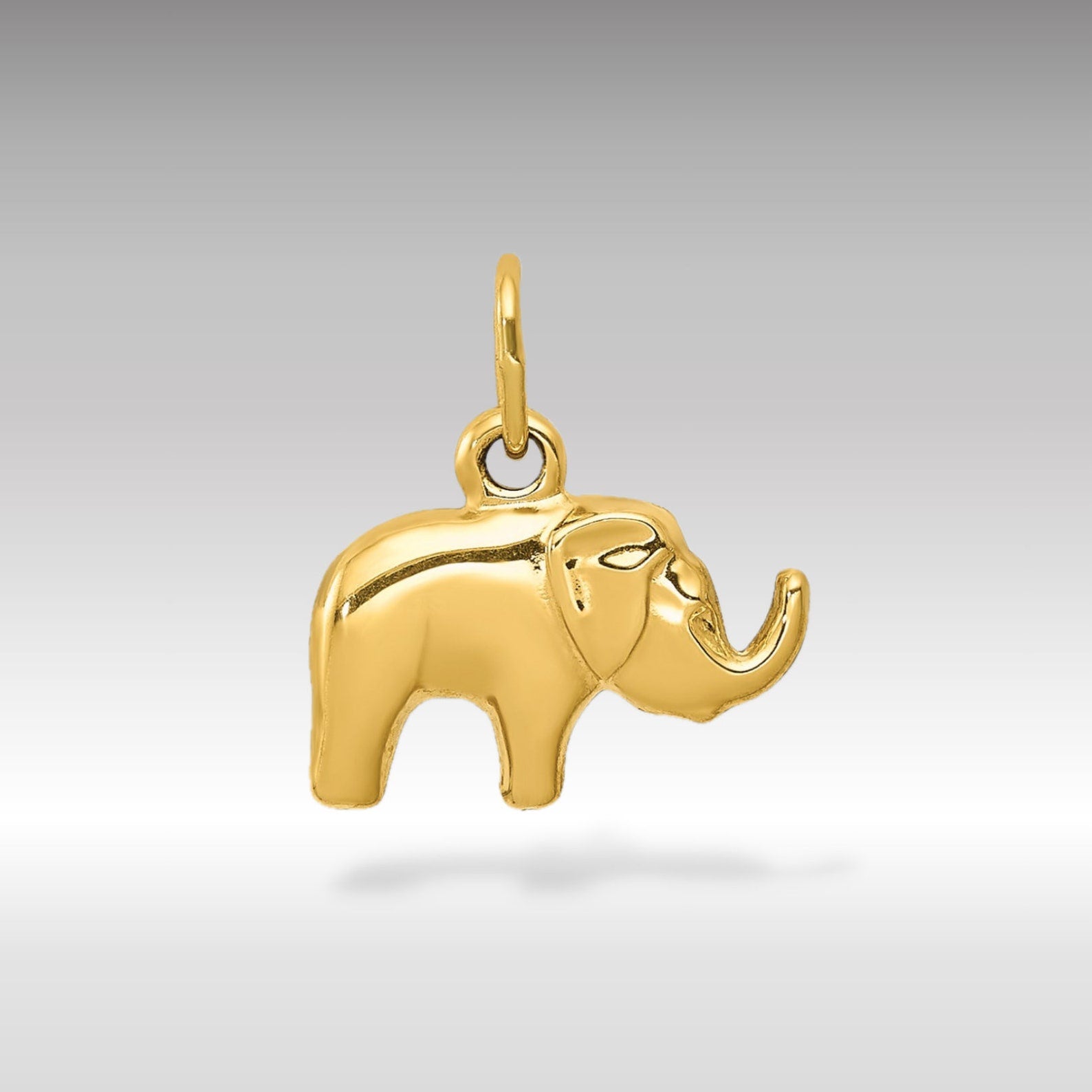 Gold Elephant Pendant - Charlie & Co. Jewelry