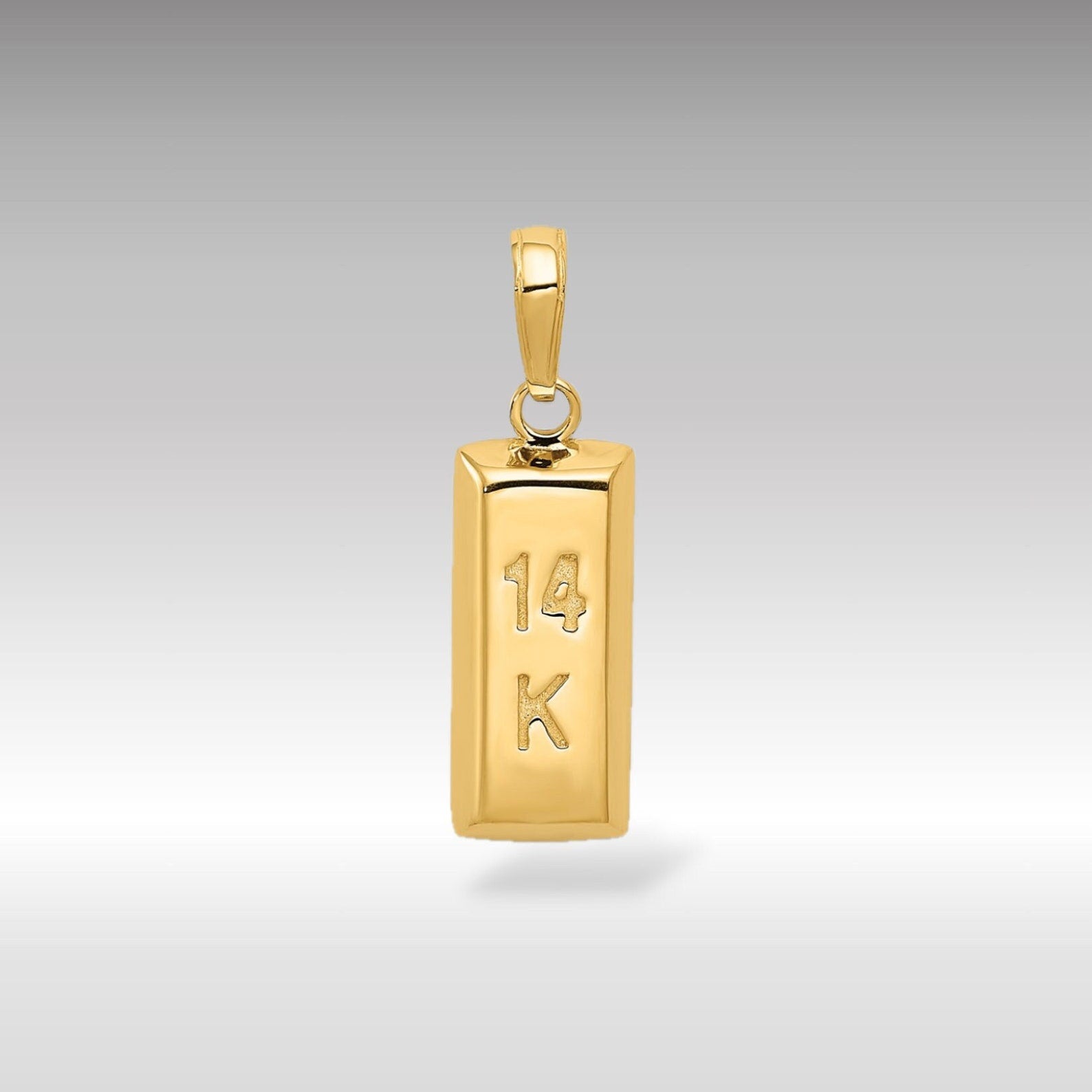 3D Gold Bar Pendant - Charlie & Co. Jewelry