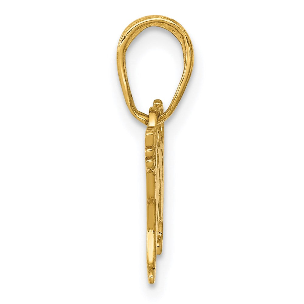 14k Dog Pendant - Model K3424