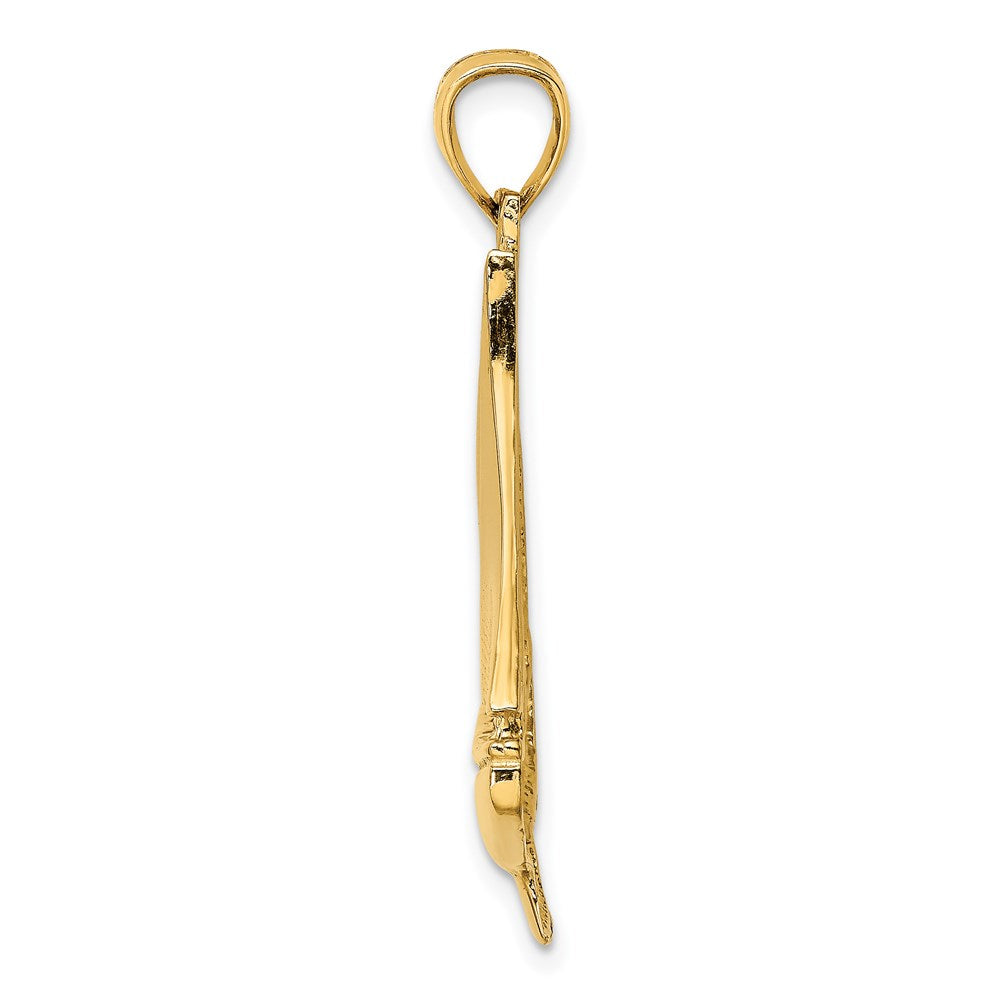 14k 2-d Polished Sailboat Charm - Model K7875