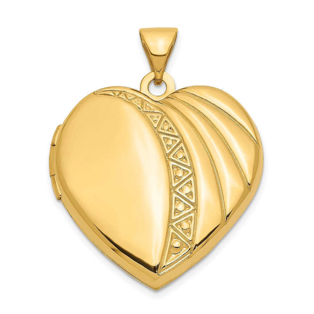 14k 21mm Heart Locket - Model XL651 - Charlie & Co. Jewelry