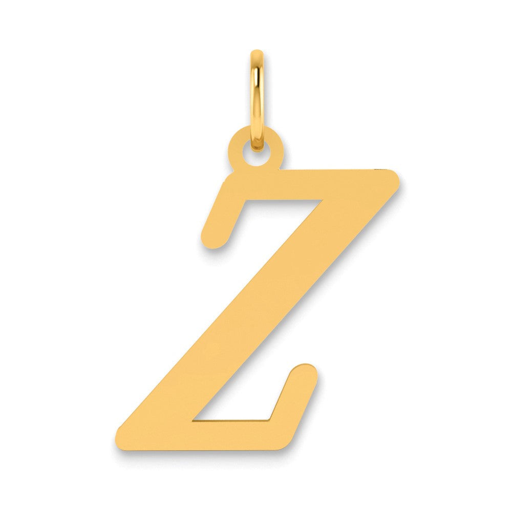 14k Polished Letter Z Initial Pendant - Model YC1440Z