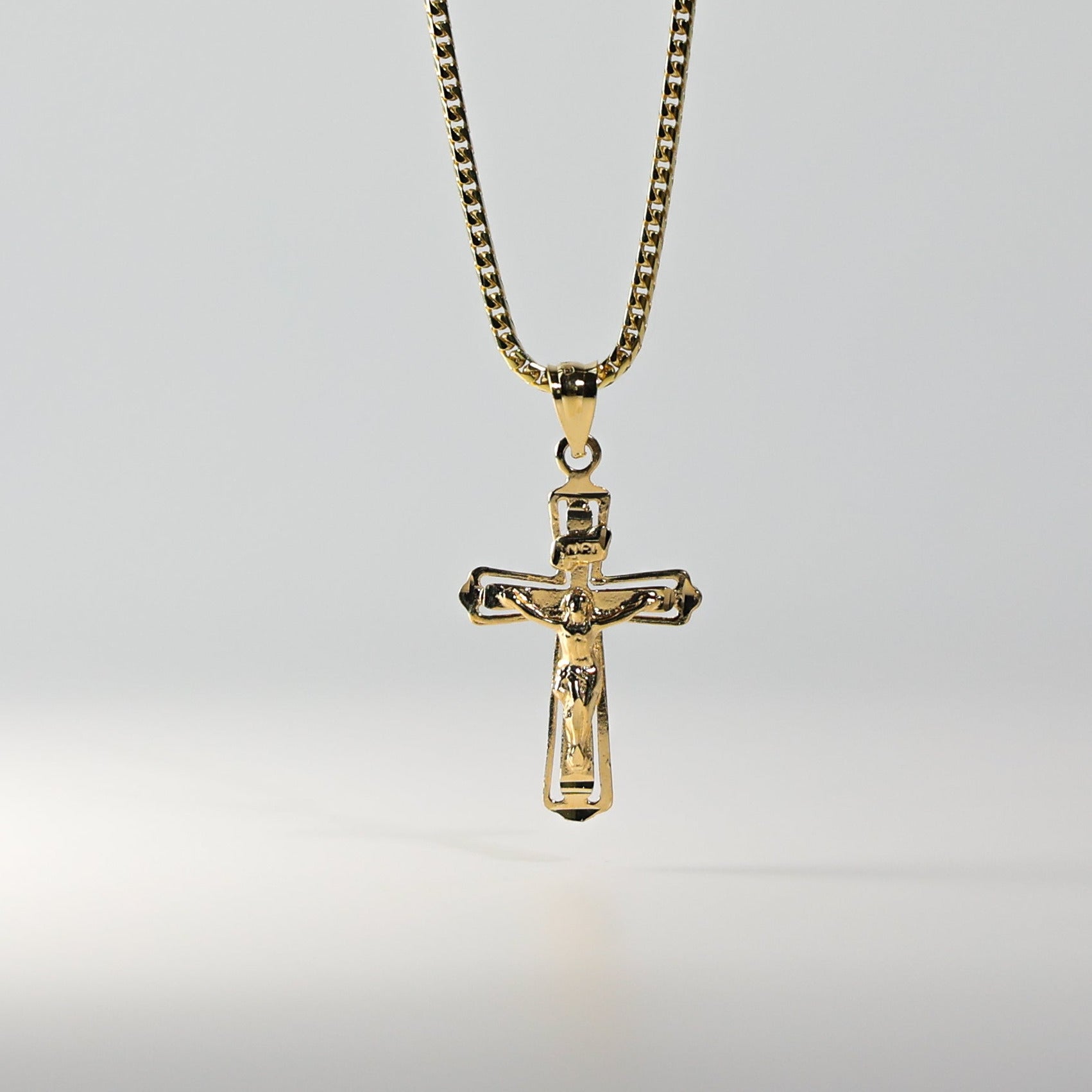 Gold Crucifix Cross Religious Pendant - Charlie & Co. Jewelry
