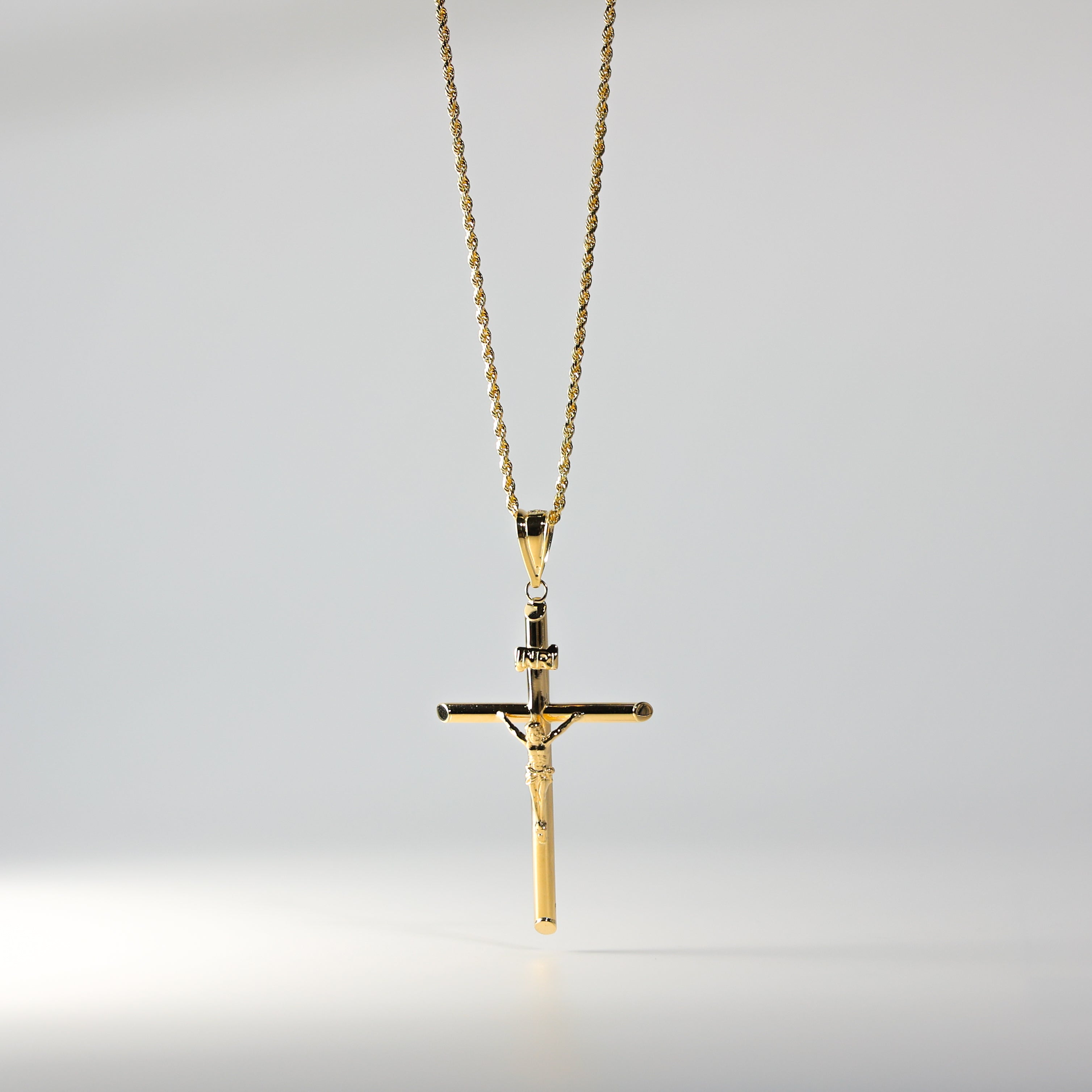 Gold Crucifix Cross Pendant Model-0838 - Charlie & Co. Jewelry