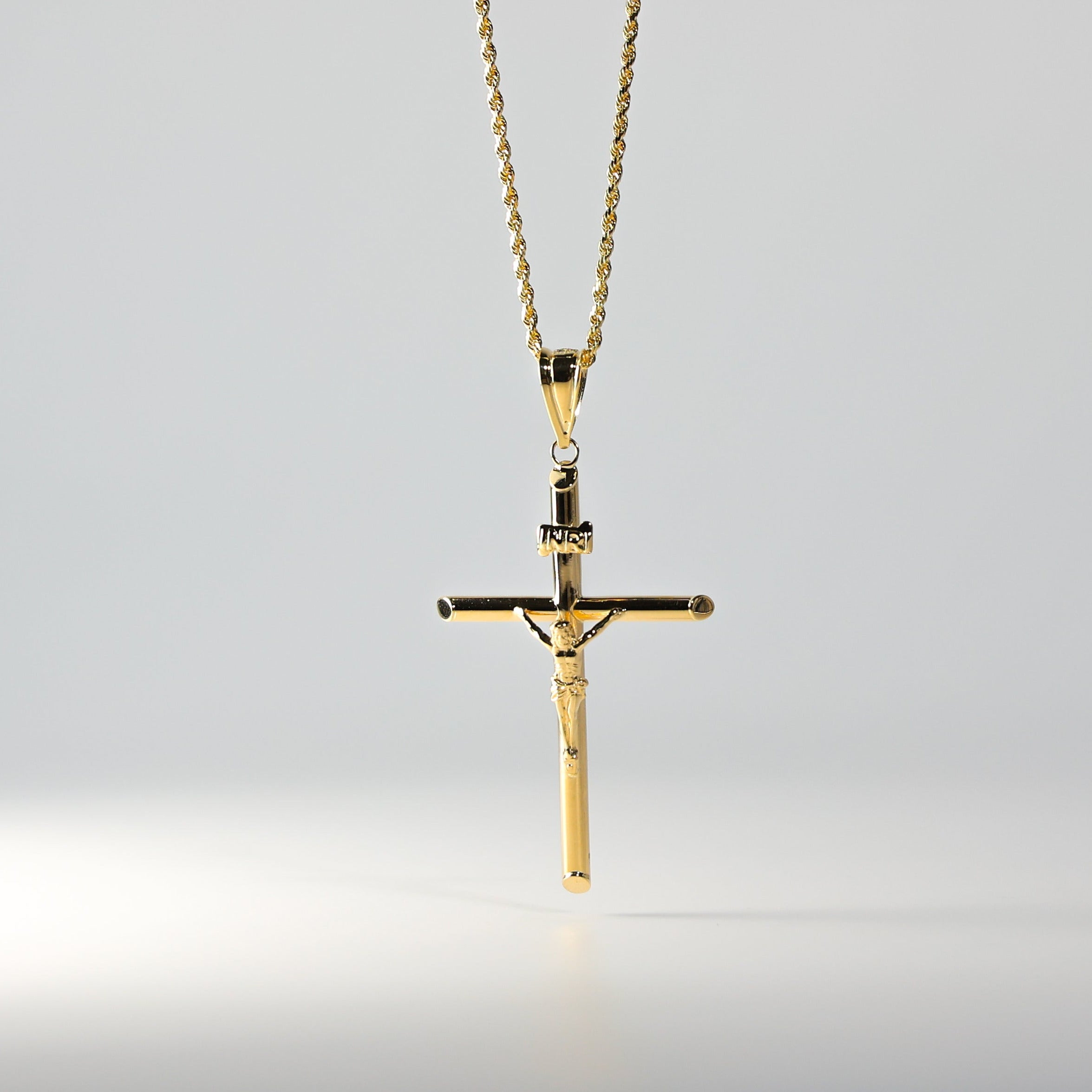 Gold Crucifix Cross Pendant Model-0838 - Charlie & Co. Jewelry