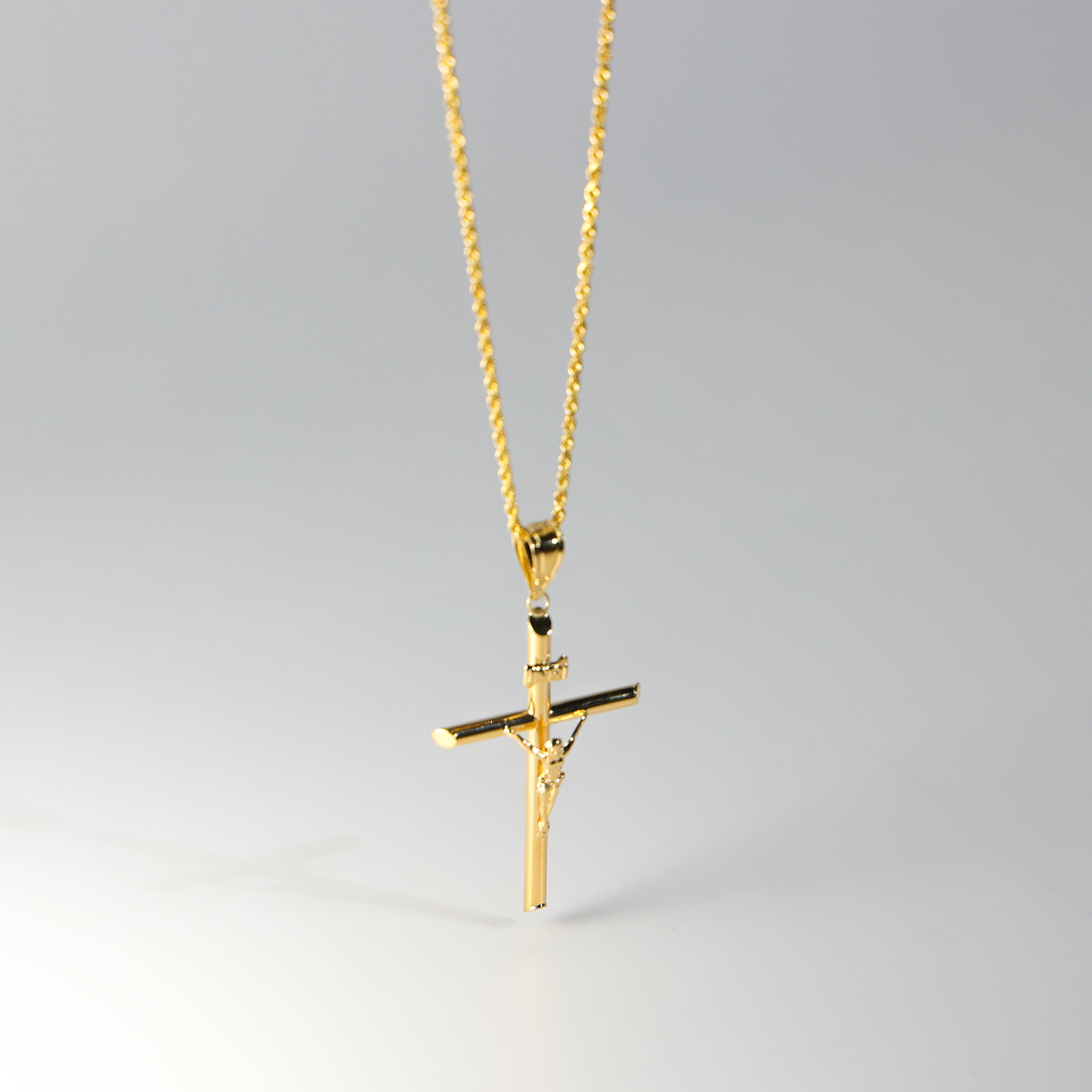 Gold Crucifix Cross Pendant Model-0838 - Charlie & Co. Jewelry