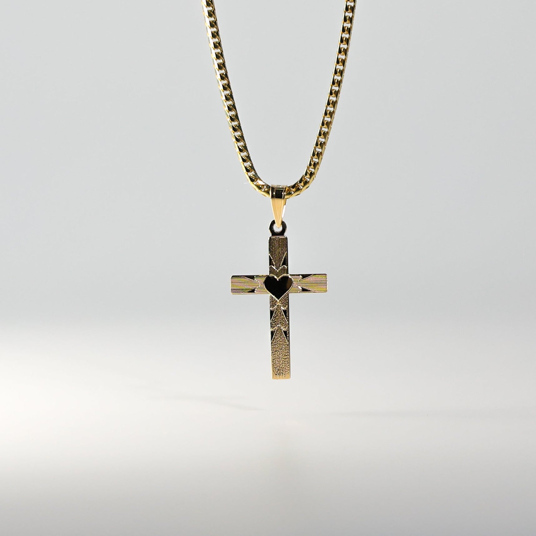 Gold Classic Beautiful Cross Pendant Model-0896 - Charlie & Co. Jewelry