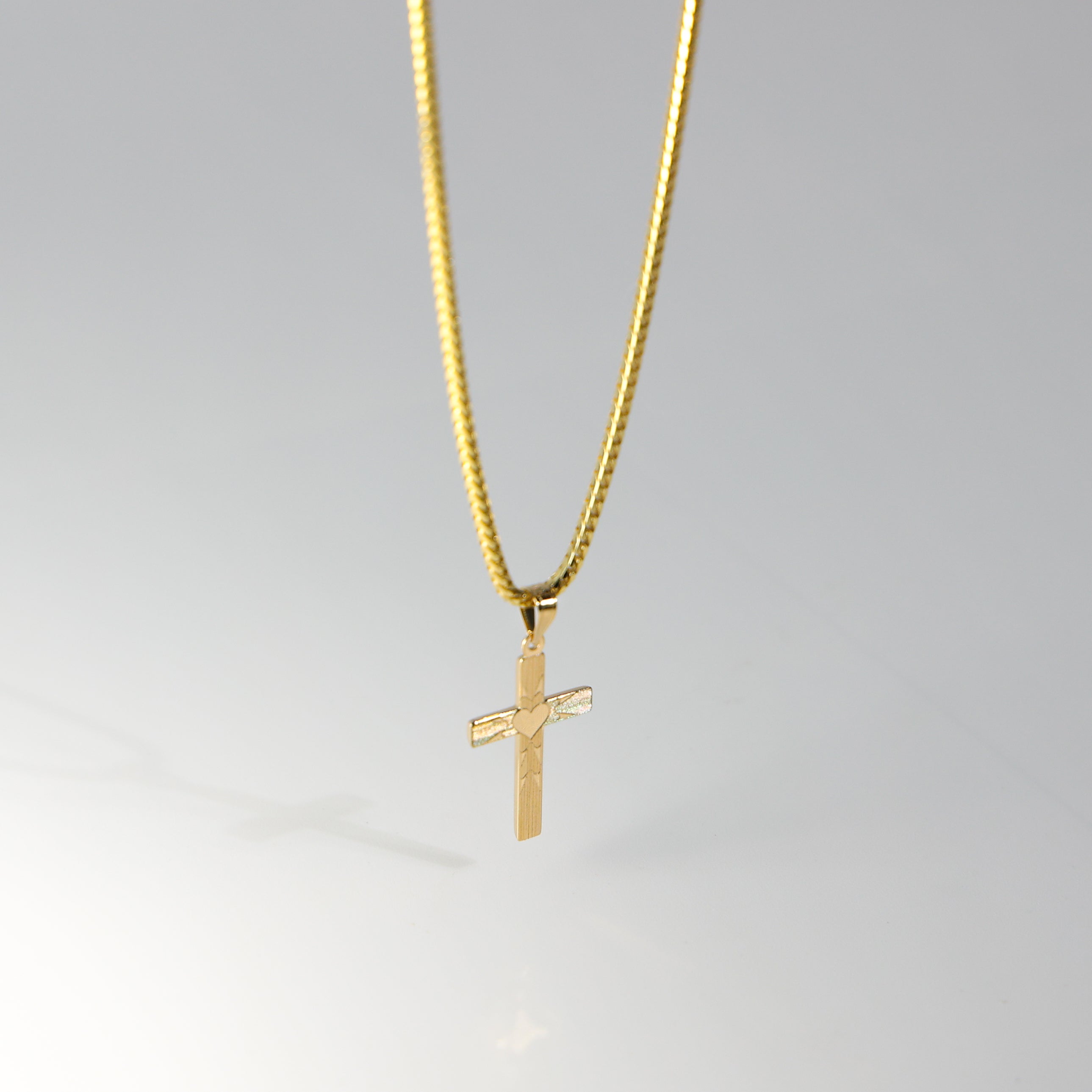 Gold Classic Beautiful Cross Pendant Model-0896 - Charlie & Co. Jewelry