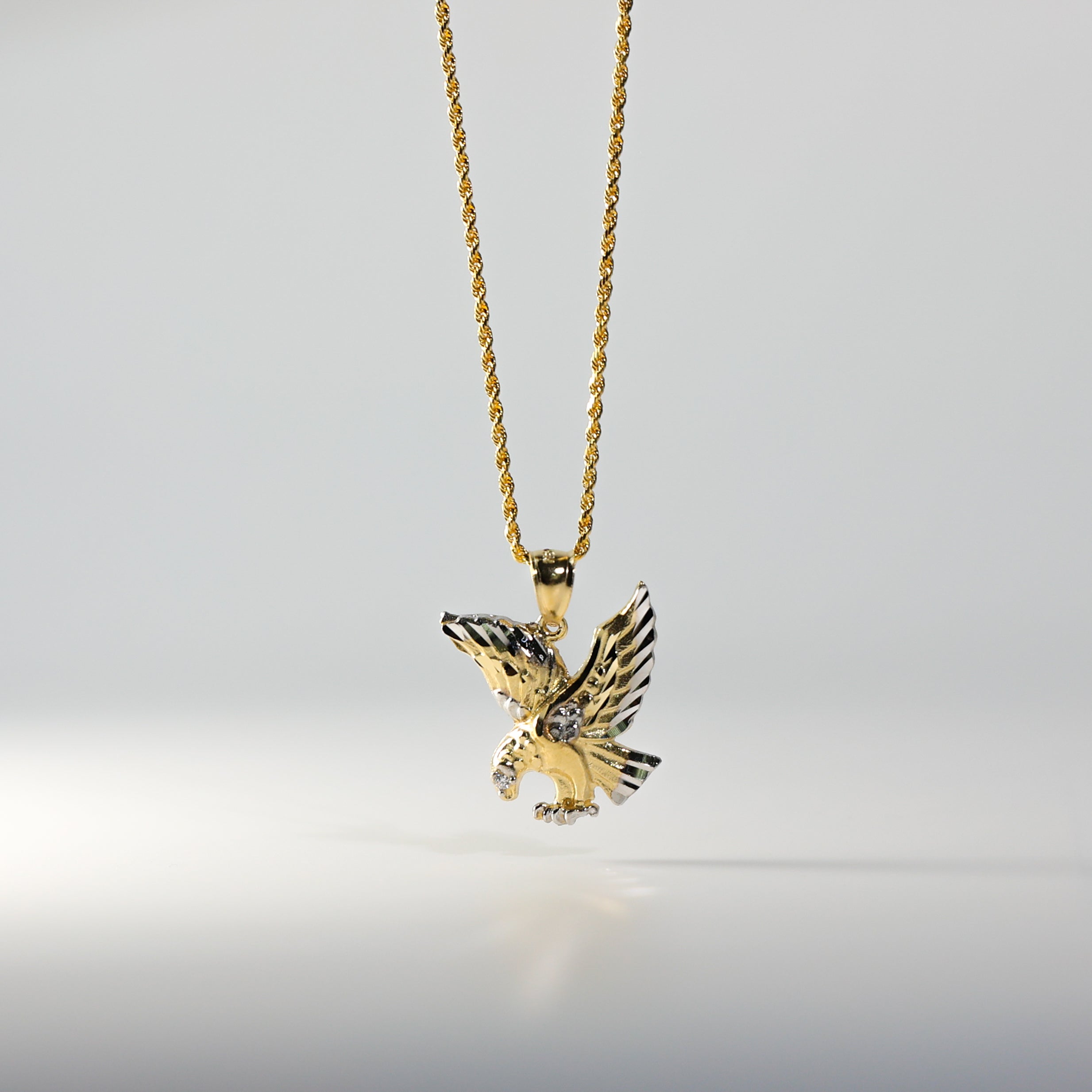 Gold Eagle Pendant Model-1597 - Charlie & Co. Jewelry