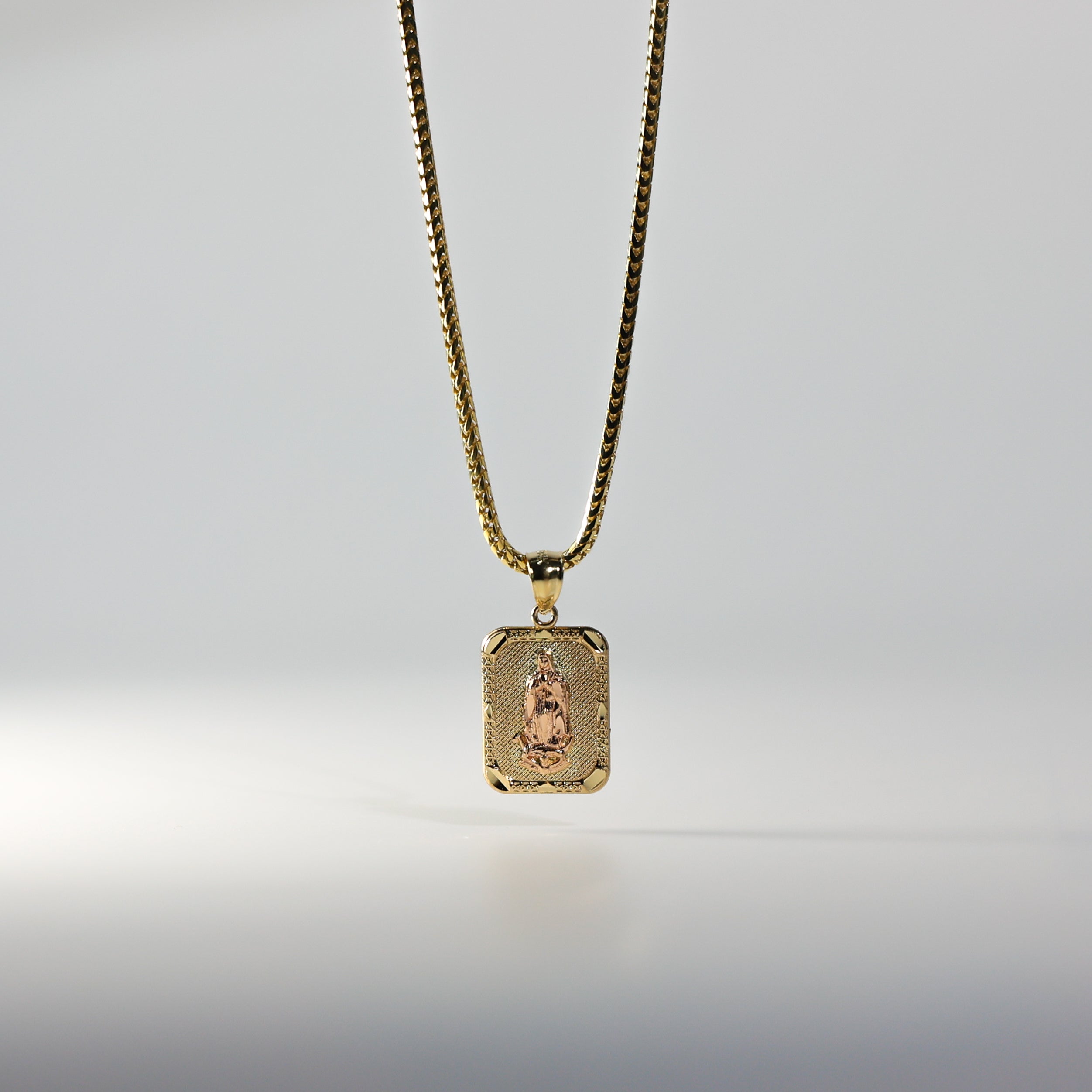 Gold Virgin Mary Religious Pendant Model-1122 - Charlie & Co. Jewelry