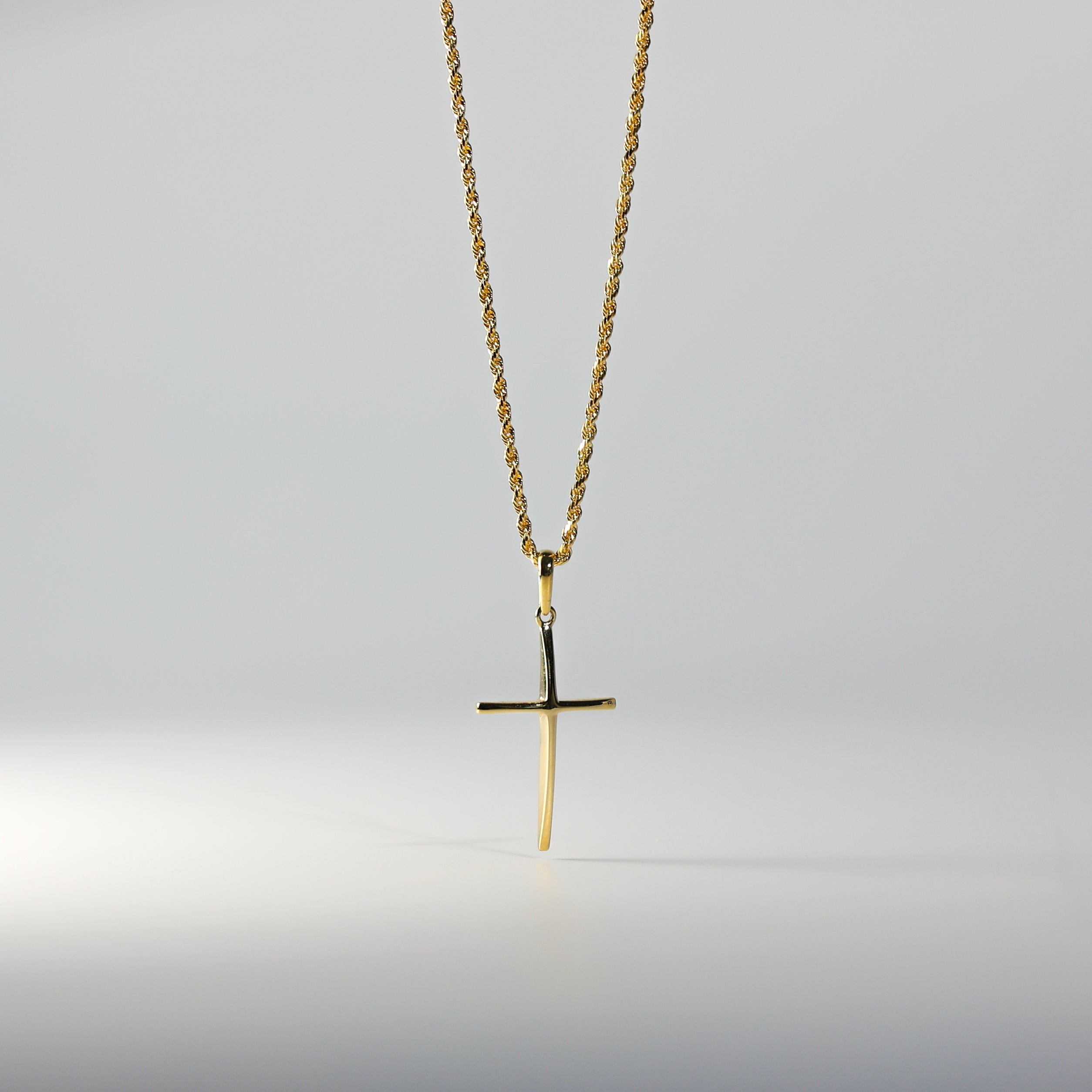 Dainty Gold Classic Cross Religious Pendant - Charlie & Co. Jewelry