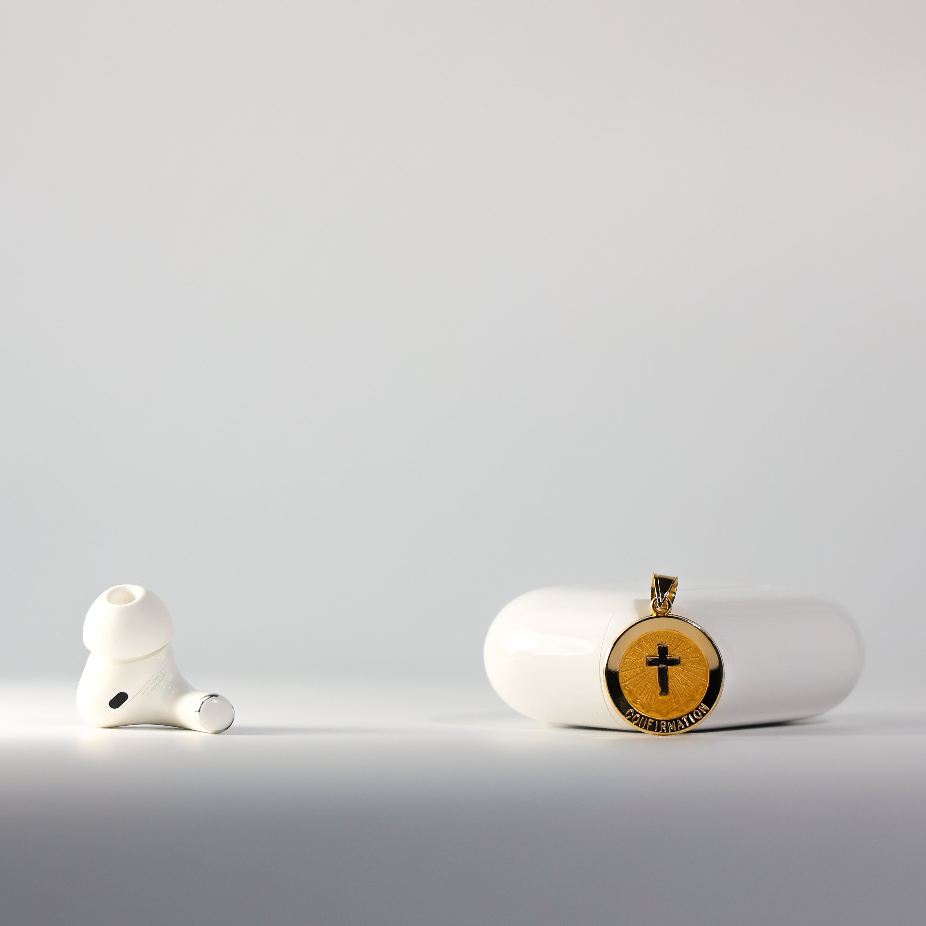 Gold Confirmation Medal Pendant Model-1249 - Charlie & Co. Jewelry