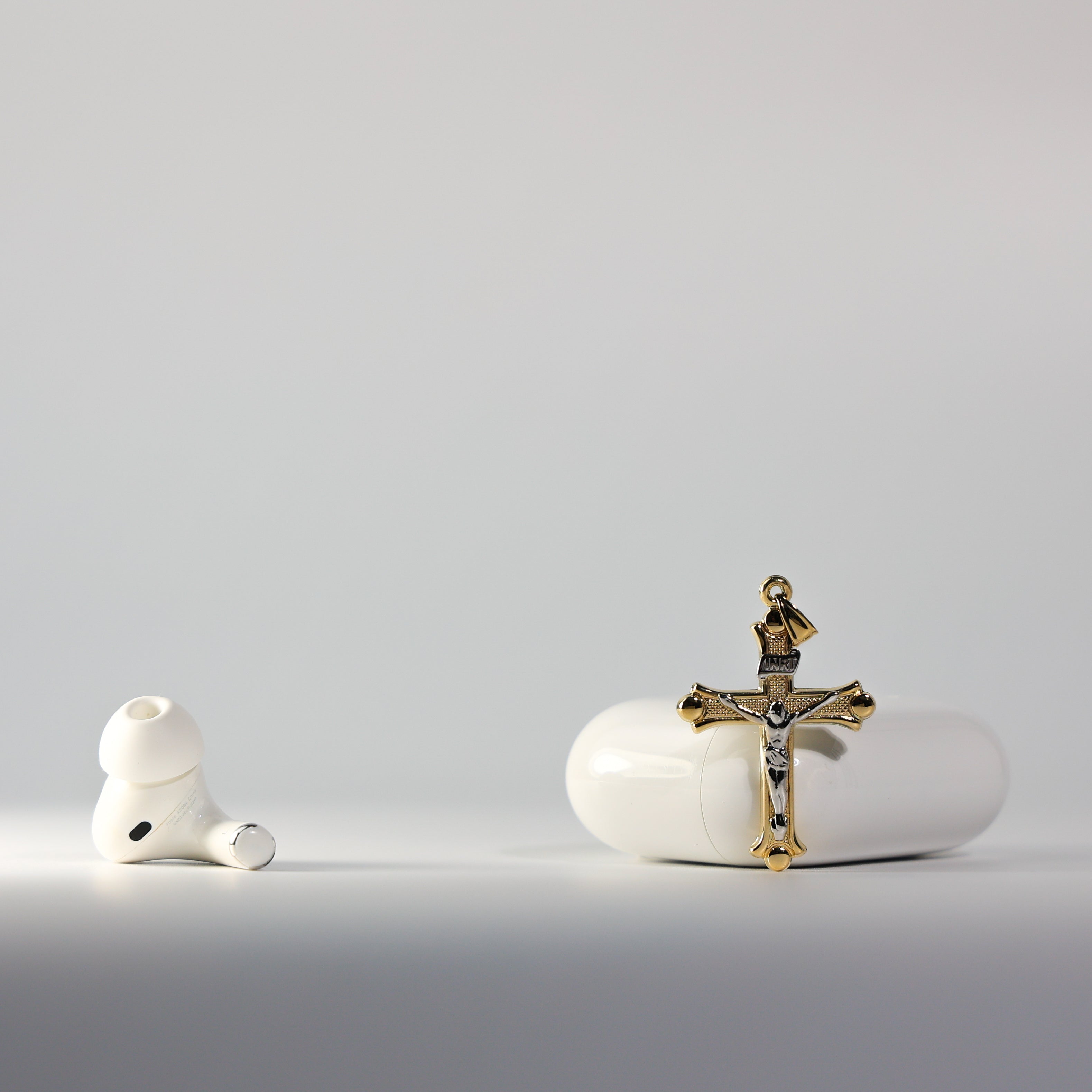 Bold Gold Crucifix Cross Religious Pendant - Charlie & Co. Jewelry