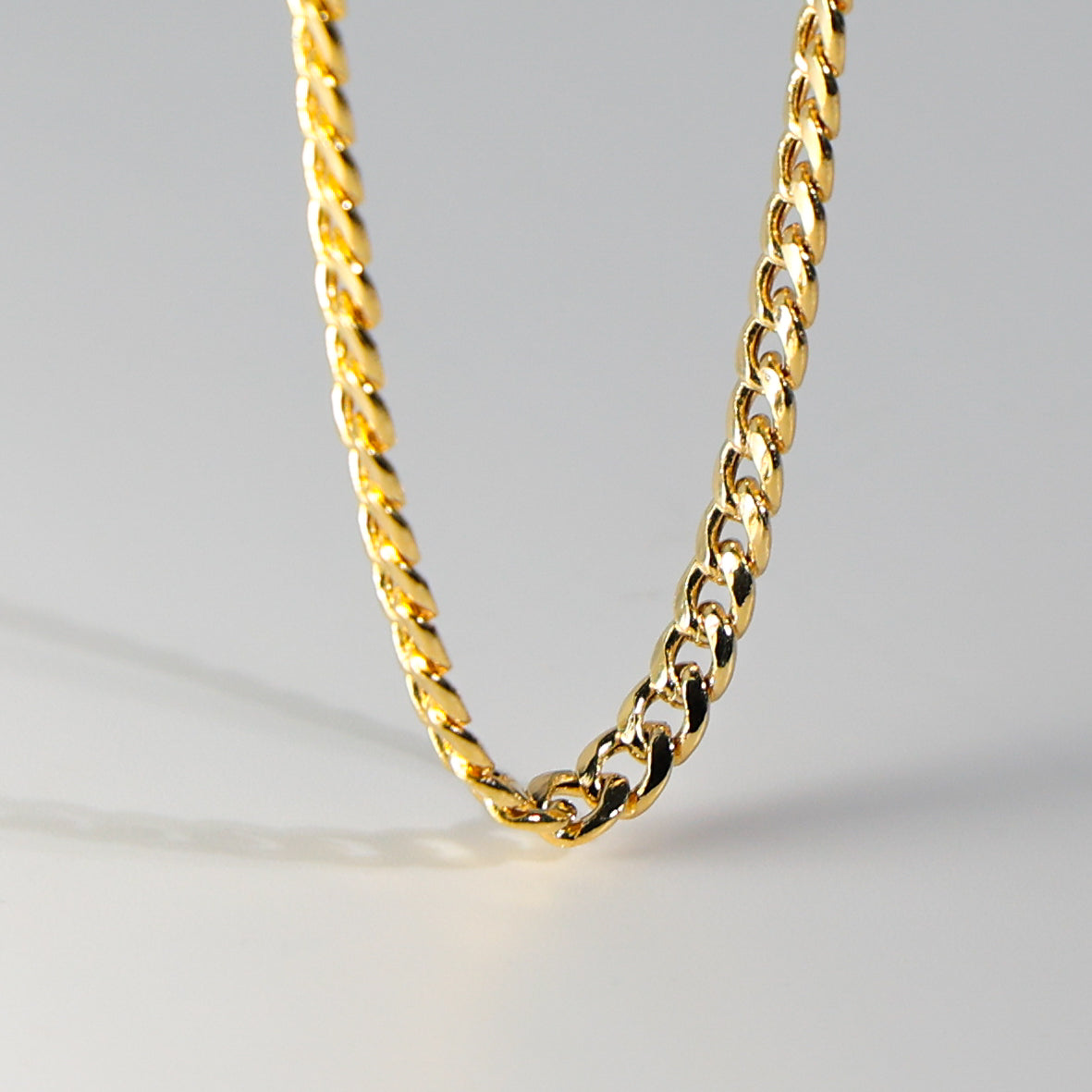 Gold 4.5mm Hollow Miami Cuban Chain Model-0542 - Charlie & Co. Jewelry