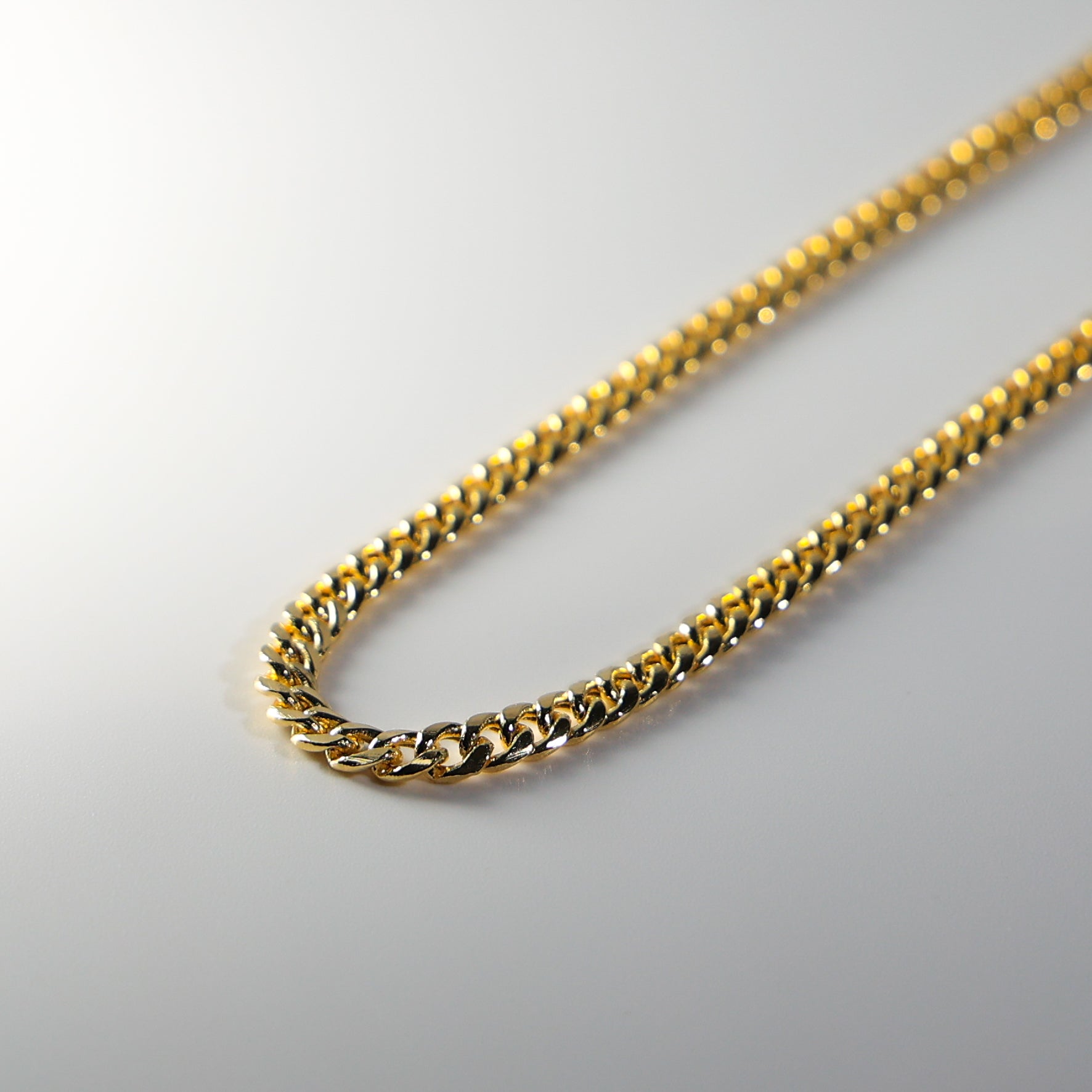 Gold 4.5mm Hollow Miami Cuban Chain Model-0542 - Charlie & Co. Jewelry