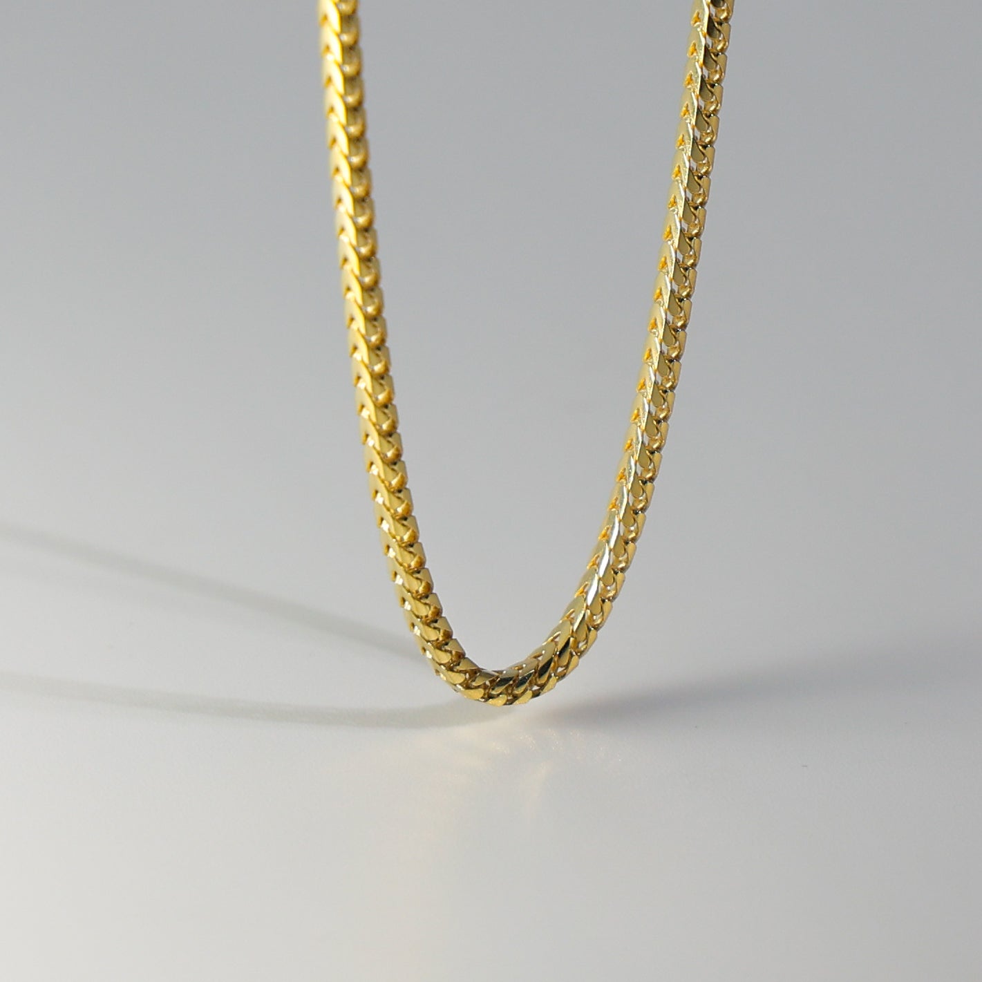 Gold 2.2mm Solid Franco Chain Model-0406 - Charlie & Co. Jewelry