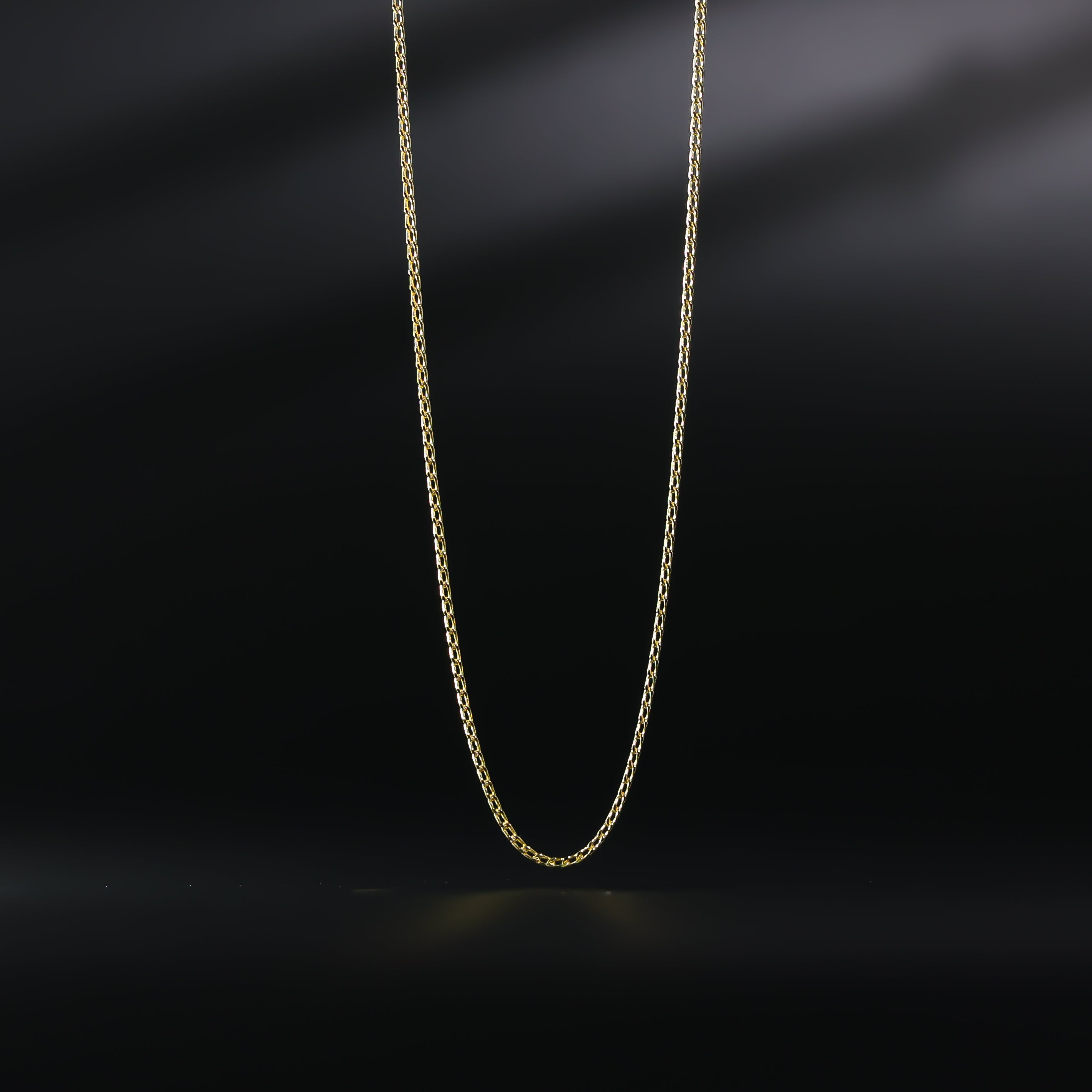Gold 1.7mm Hollow Square Franco Chain Model-0460 - Charlie & Co. Jewelry