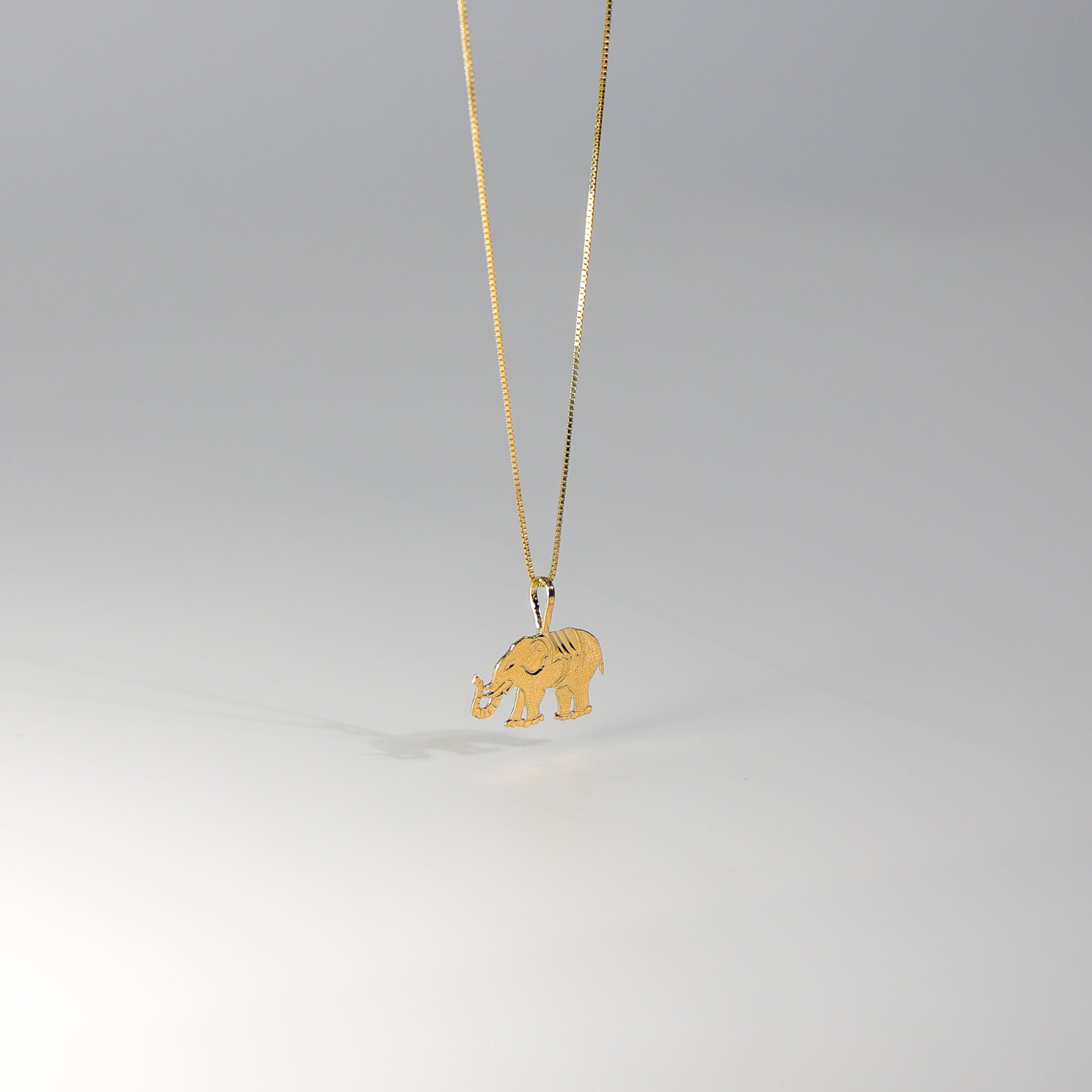 Gold Dainty Elephant Charm Model-1629 - Charlie & Co. Jewelry