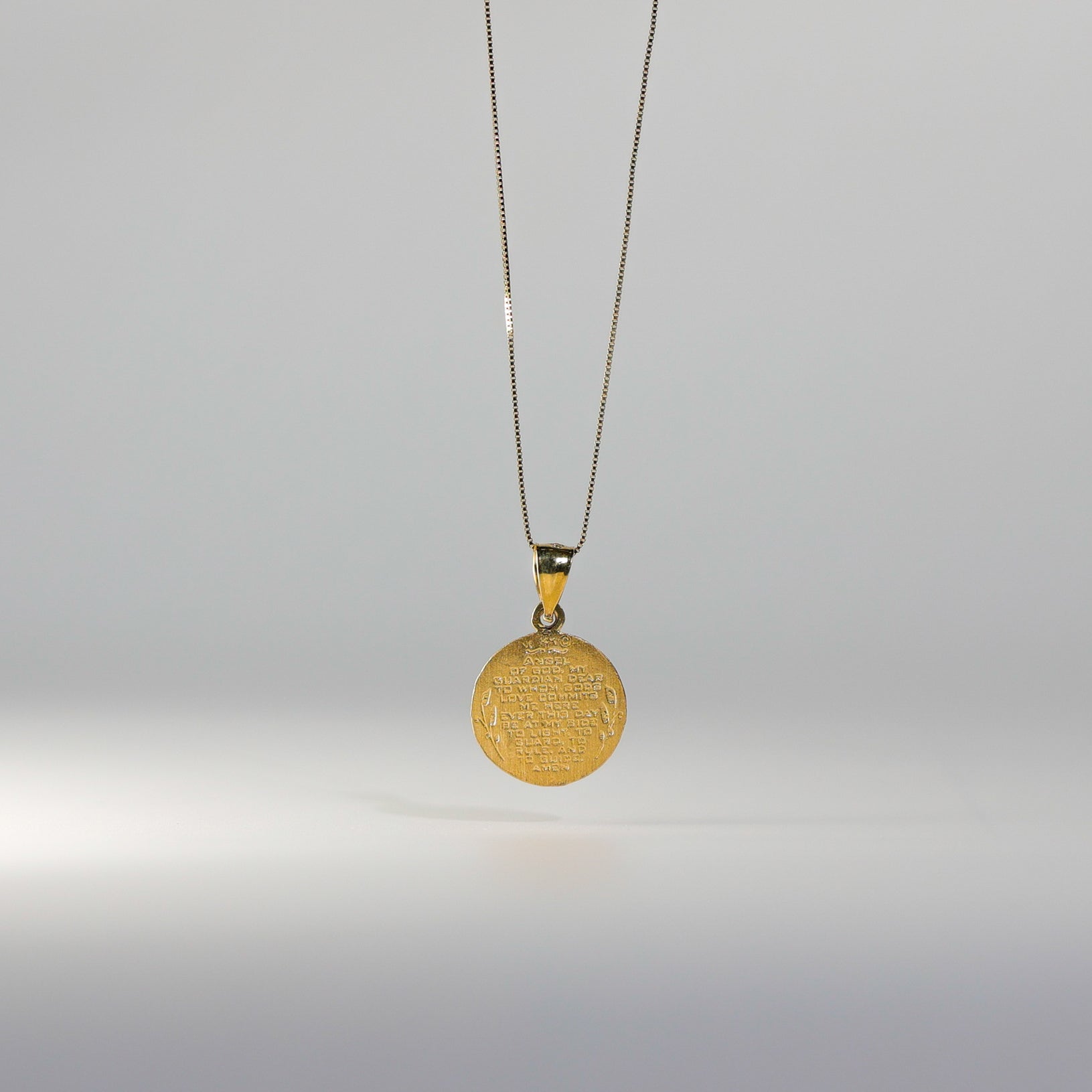 Gold Religious Angel Pendant Model-1493 - Charlie & Co. Jewelry