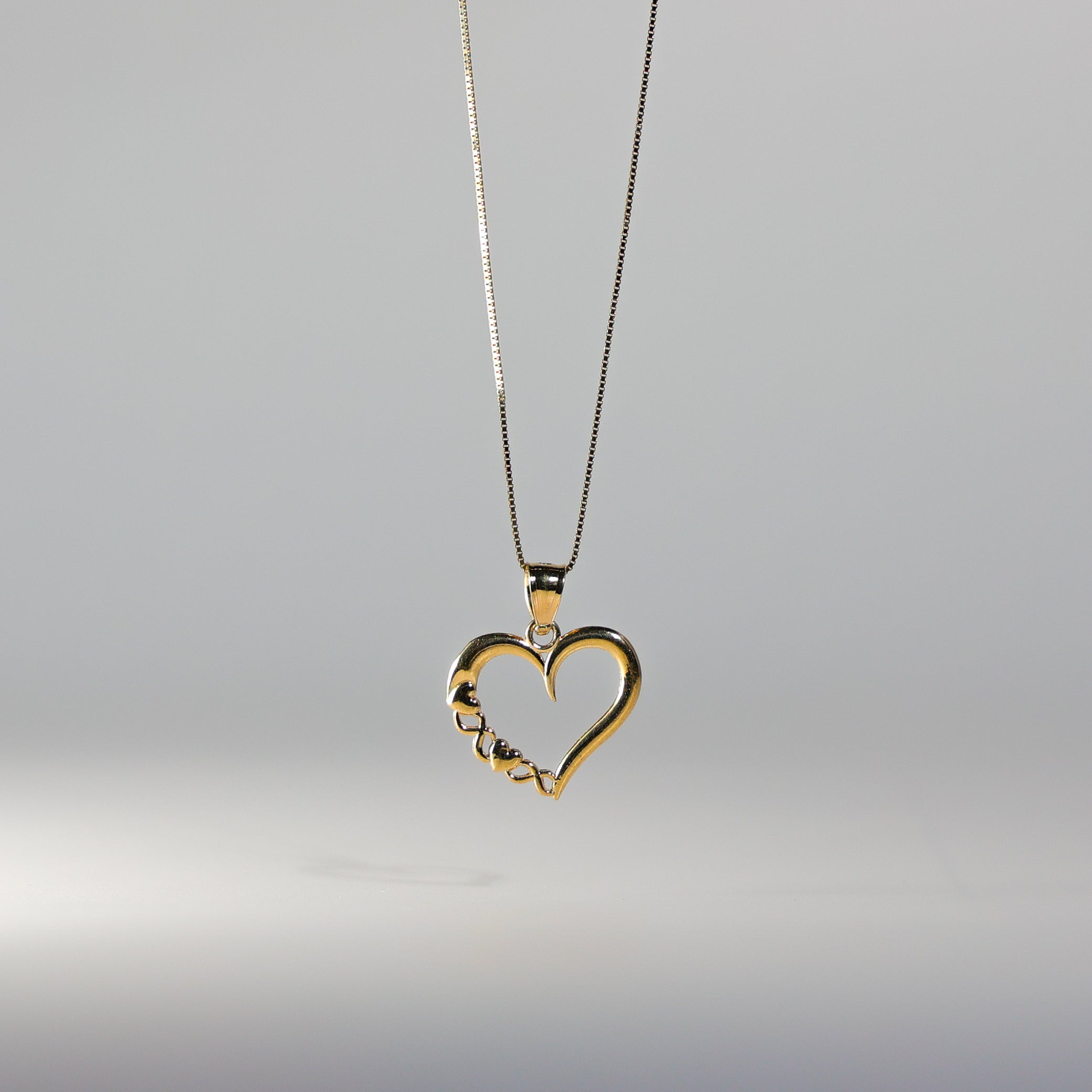 Gold Dainty Heart Pendant Model-1790 - Charlie & Co. Jewelry