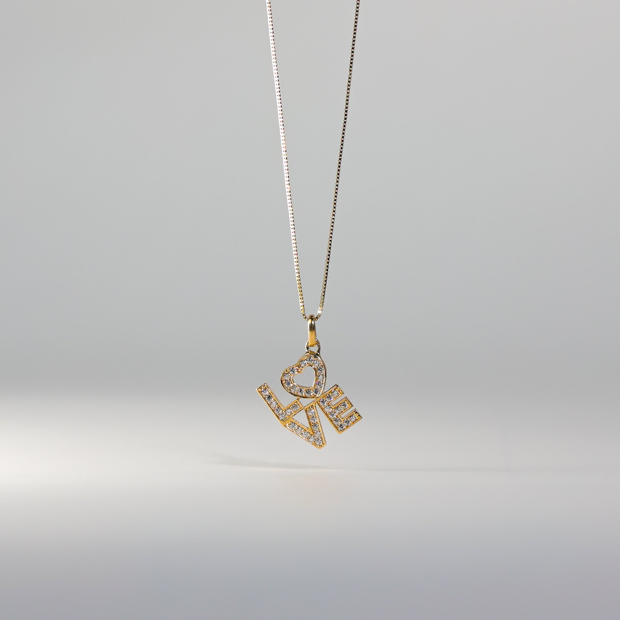 Gold Love Pendant - Charlie & Co. Jewelry