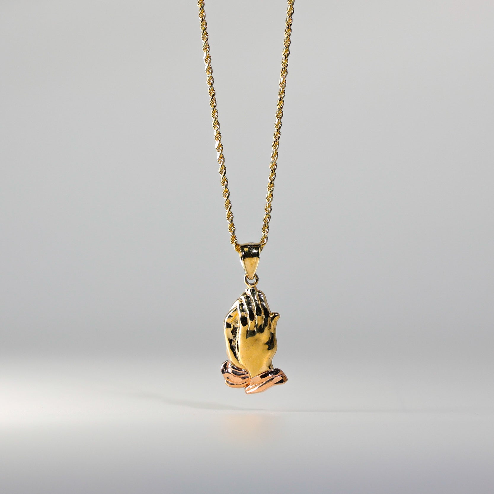 Praying Hands Religious Pendant Model-95 - Charlie & Co. Jewelry