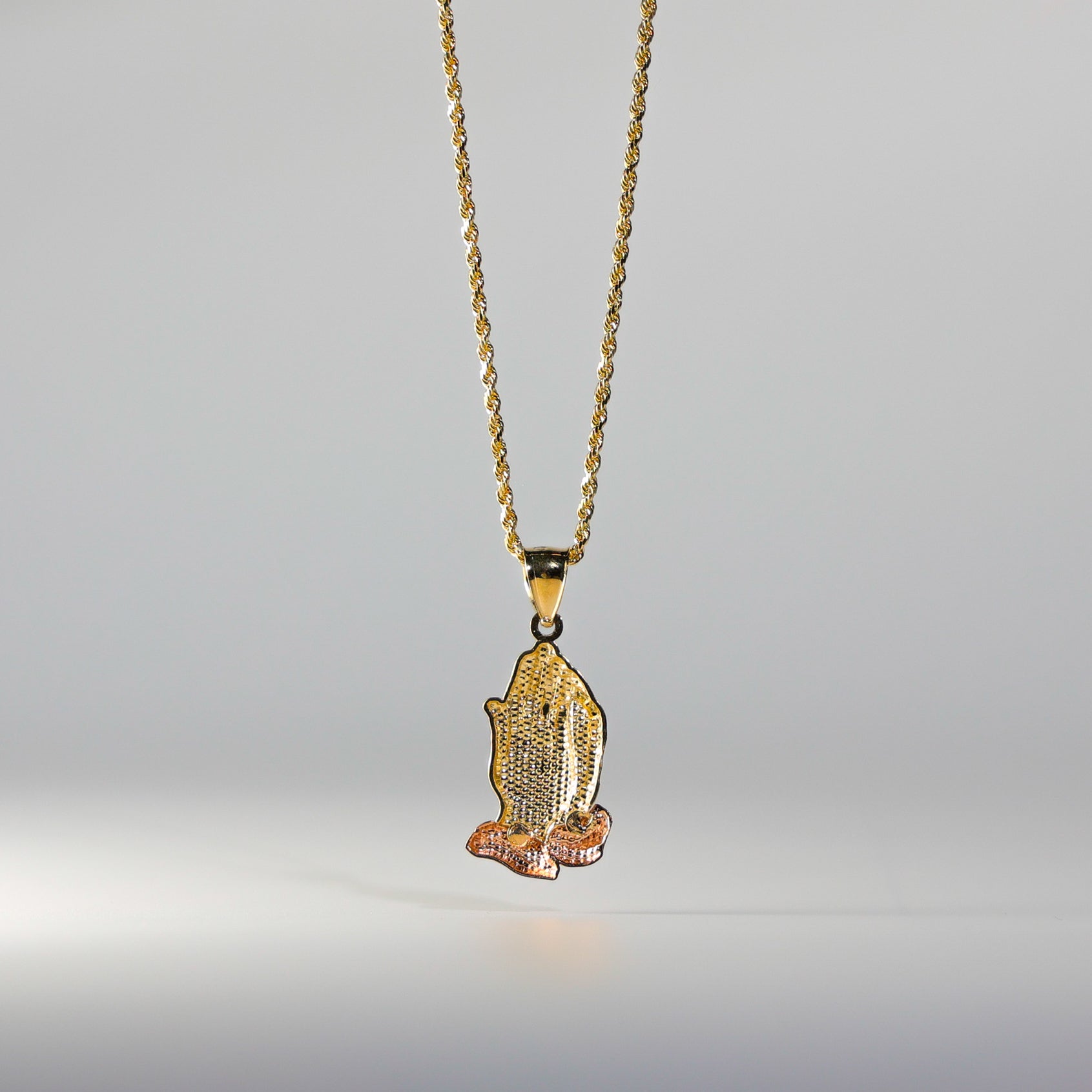 Praying Hands Religious Pendant Model-95 - Charlie & Co. Jewelry